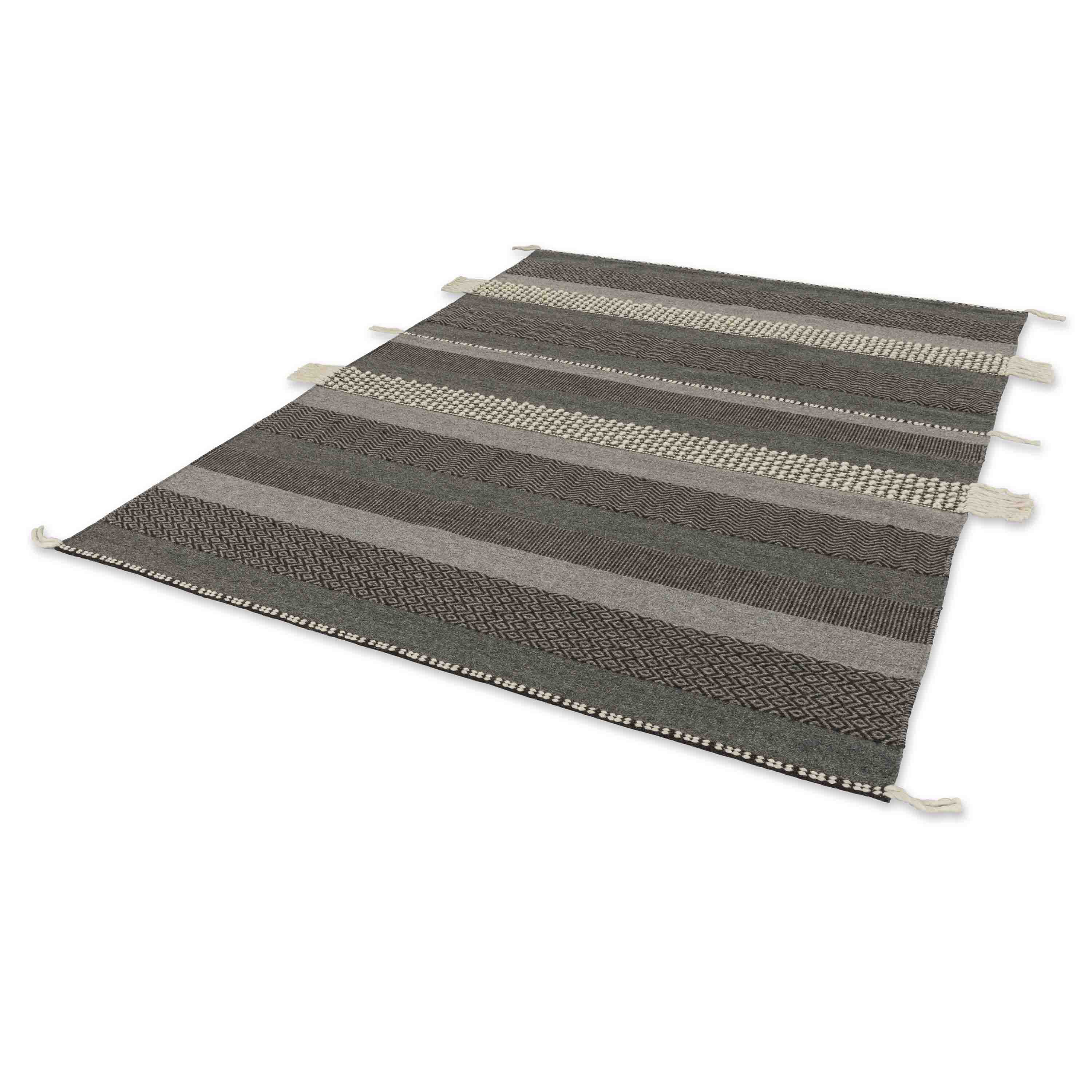 Schöner Wohnen Kollektion Teppich Botana 140x200 cm Grau Beige