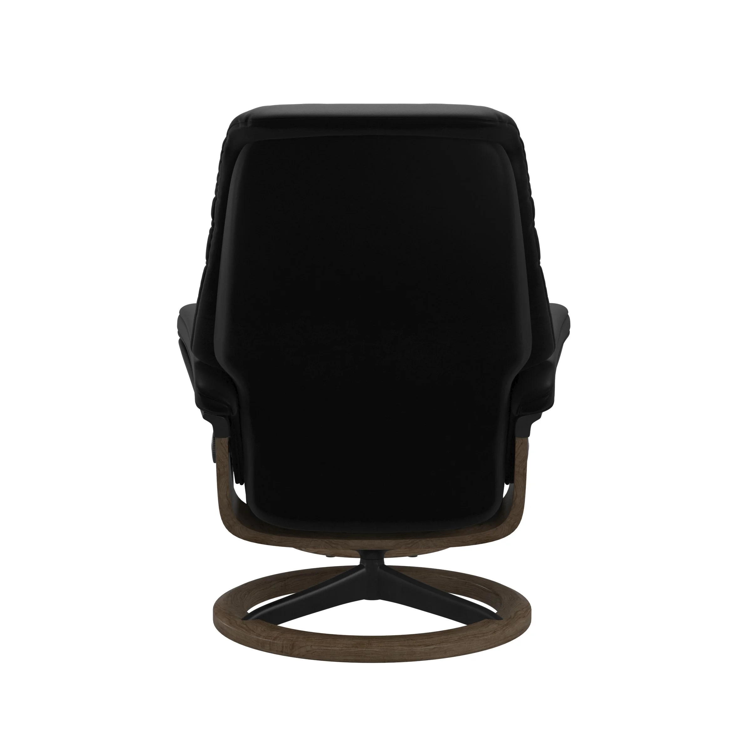 Stressless Sunrise Signature Sessel mit Hocker M Leder Batick Black Mattschwarz