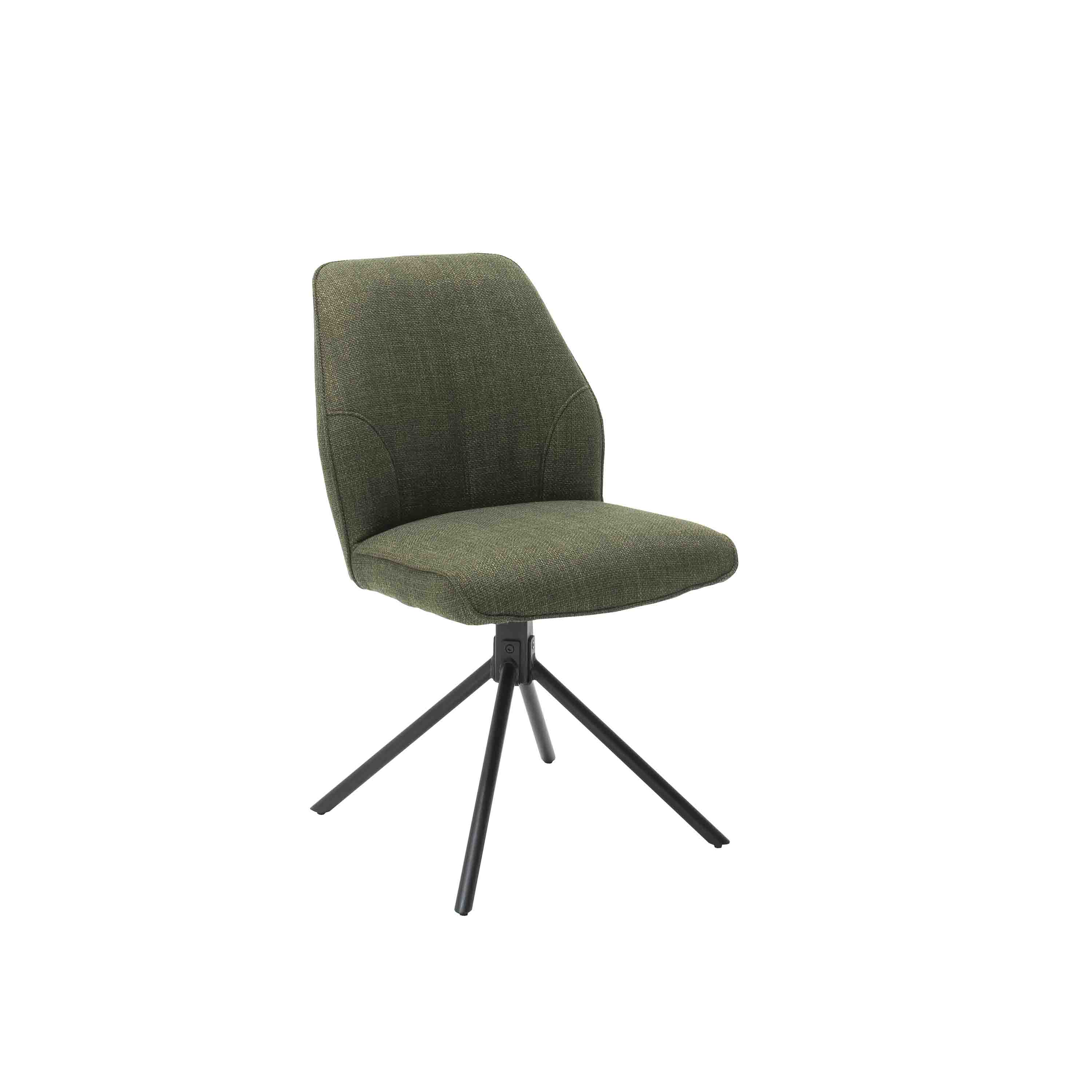 MCA Furniture Drehstuhl Pemba 2er-Set Olivgrün