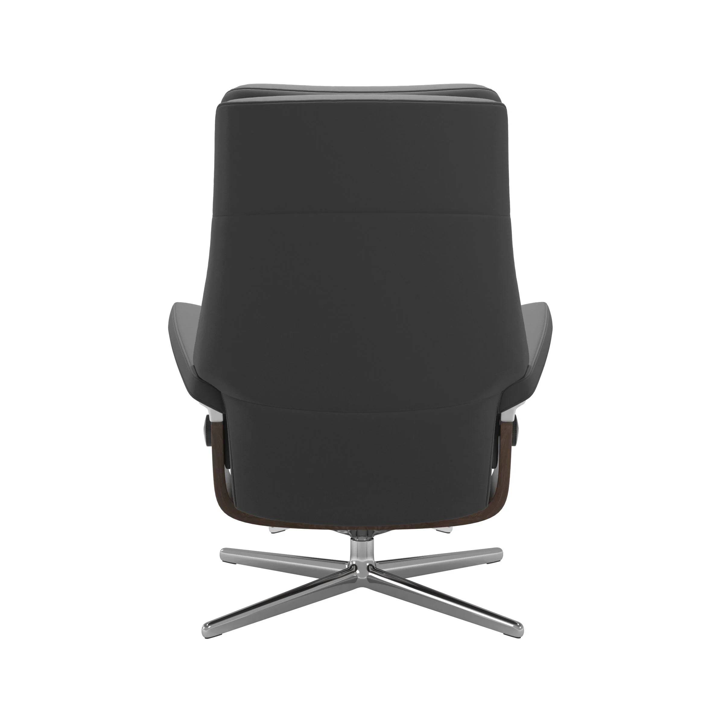 Stressless Paul Cross Sessel mit Hocker M Leder Batick Walnuss Chrom