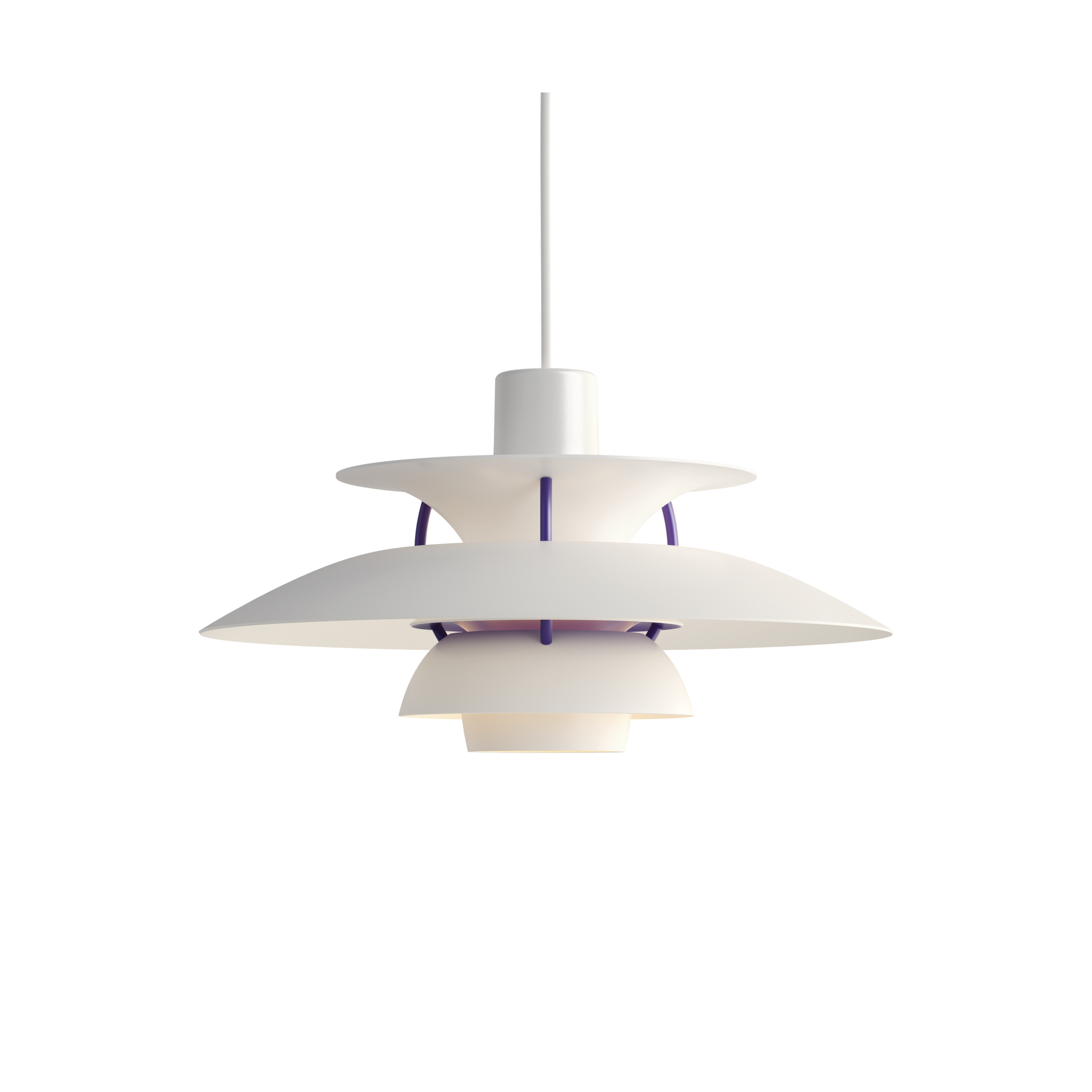 Louis Poulsen Pendelleuchte PH 5 Mini Weiß Classic Louis Poulsen Pendelleuchte PH 5 Mini Weiß Classic