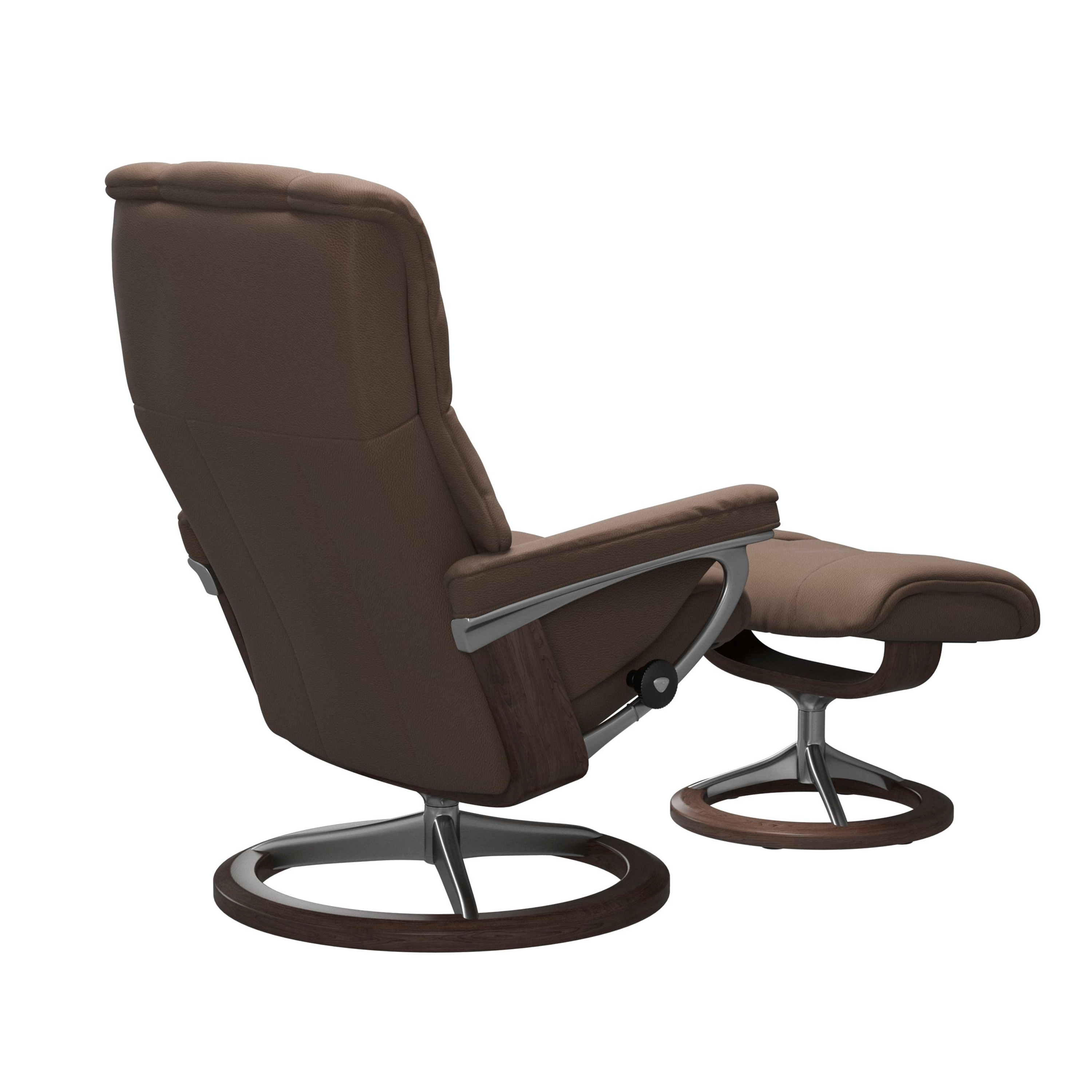 Stressless Mayfair Signature Sessel mit Hocker M Leder Batick Mole Wenge Chrom