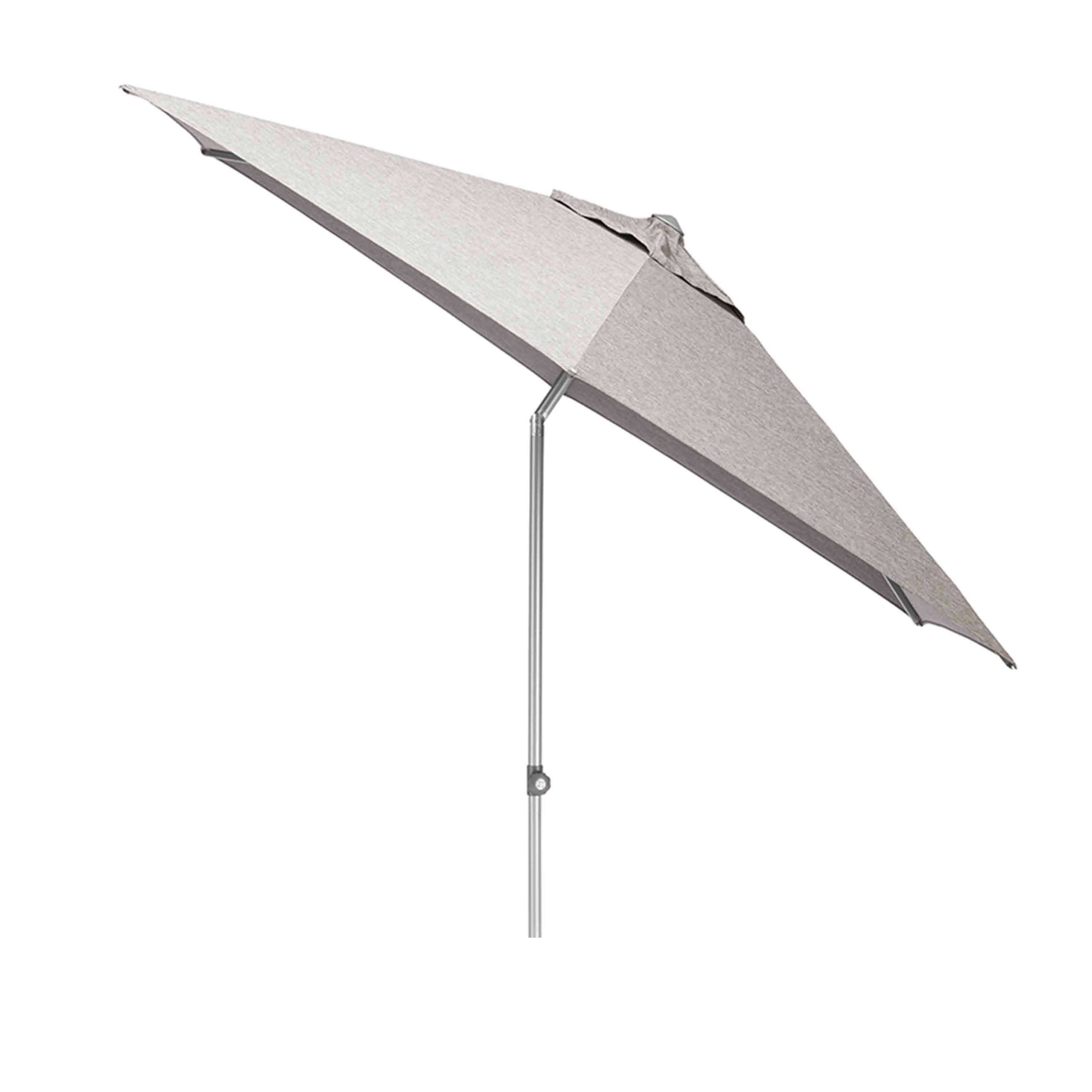Kettler Sonnenschirm Easy Push Ø 300 cm Silber/Hellgrau Meliert