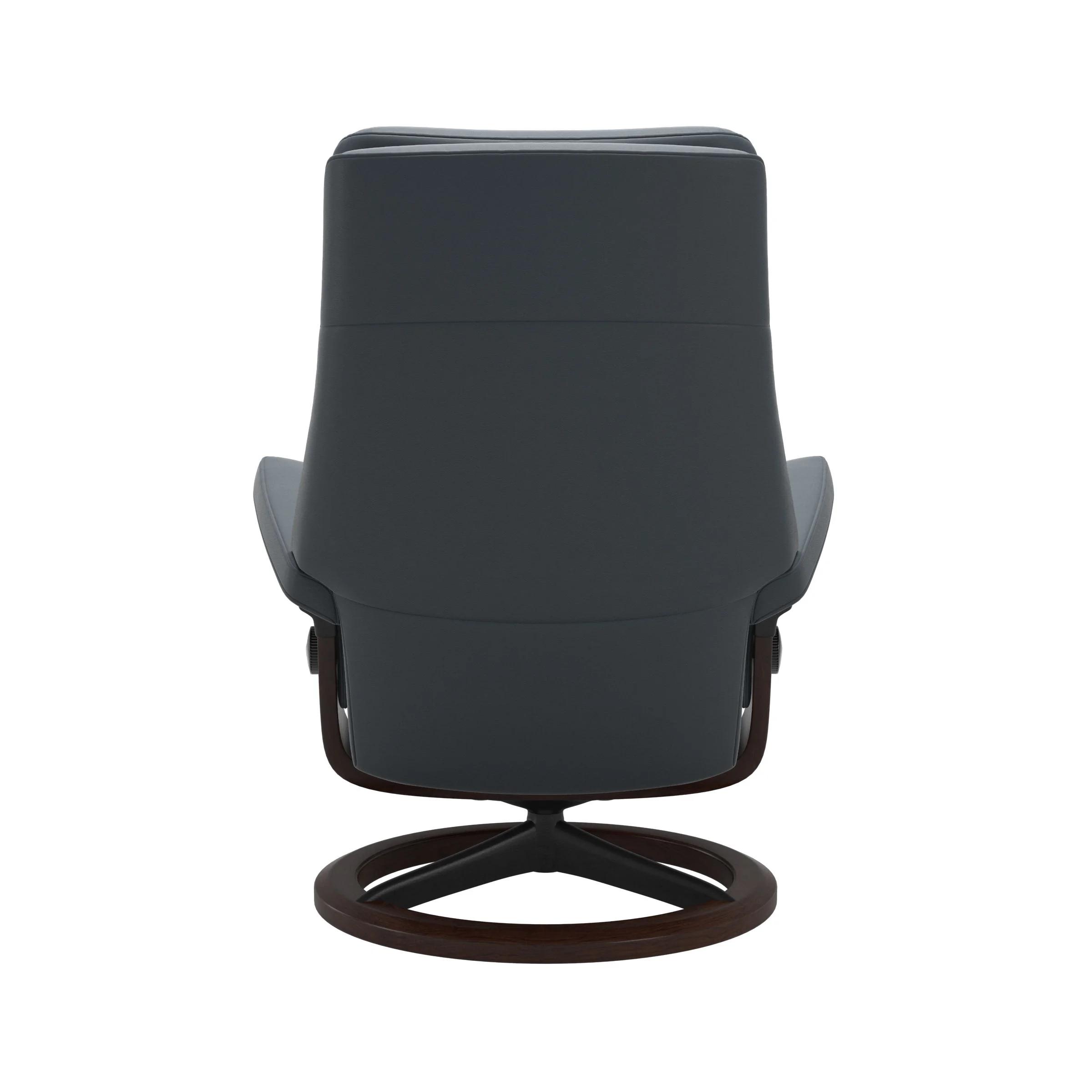 Stressless Paul Signature Sessel mit Hocker M Leder Batick Braun Mattschwarz