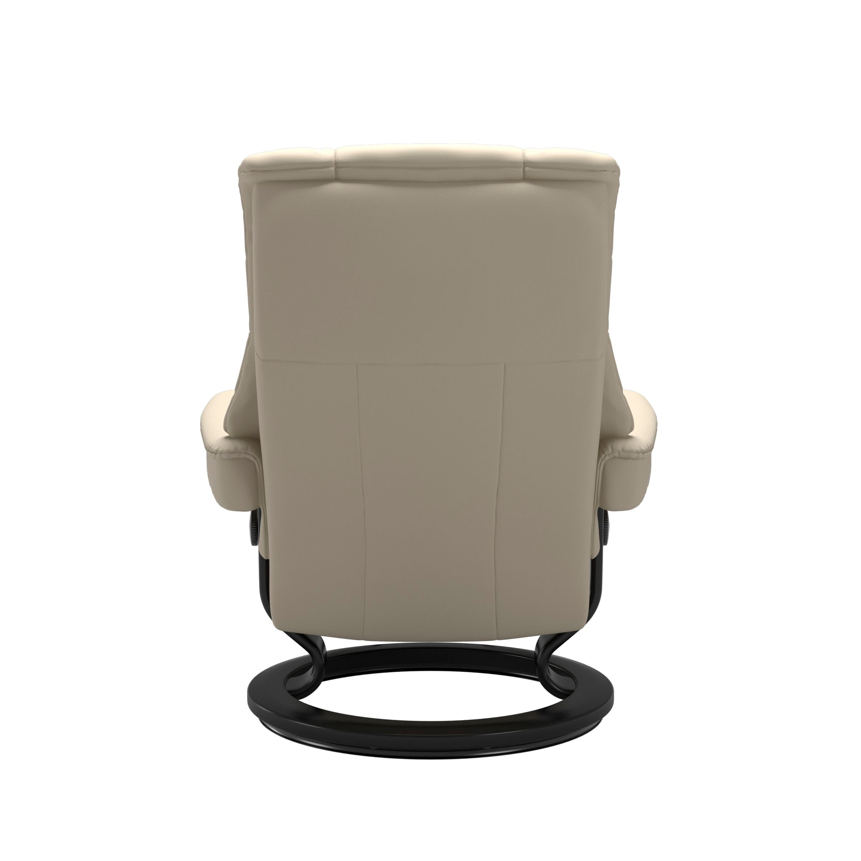 Stressless Mayfair Classic Sessel mit Hocker M Leder Batick Cream Schwarz 
