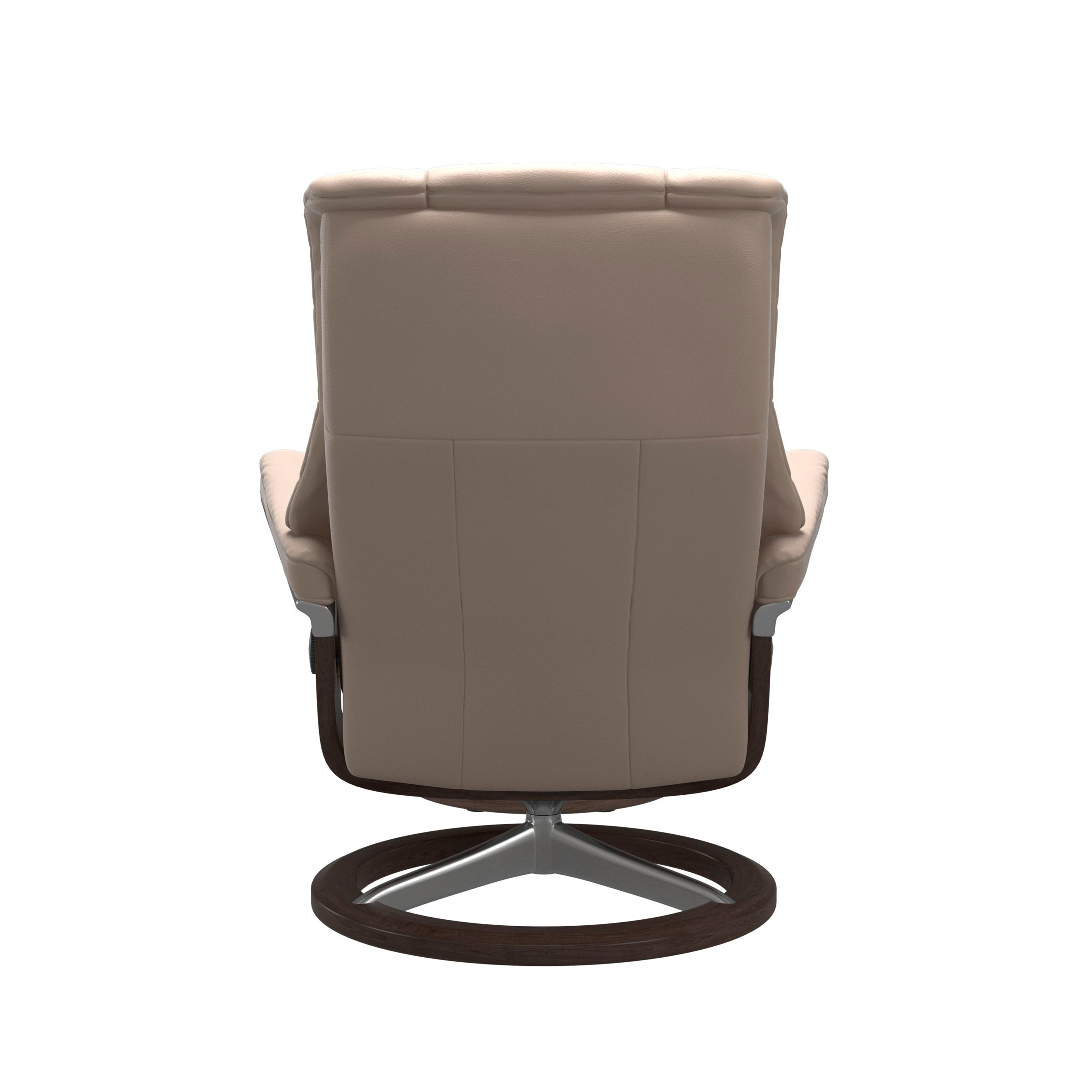 Stressless Mayfair Signature Sessel mit Hocker M Leder Cori Vanilla Wenge Chrom
