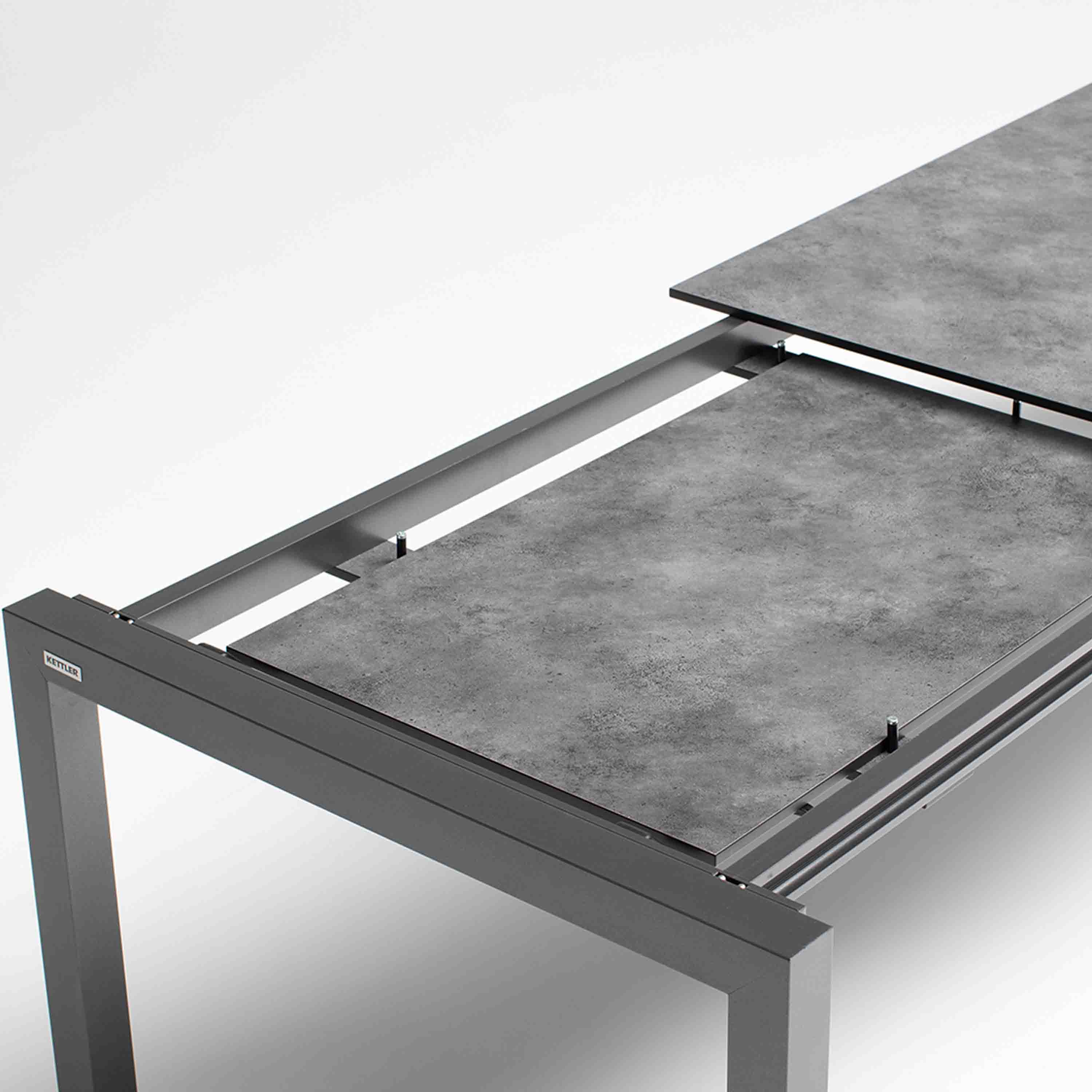 Kettler Gartentisch Cubic Ausziehtisch 150/210x95 Anthrazit
