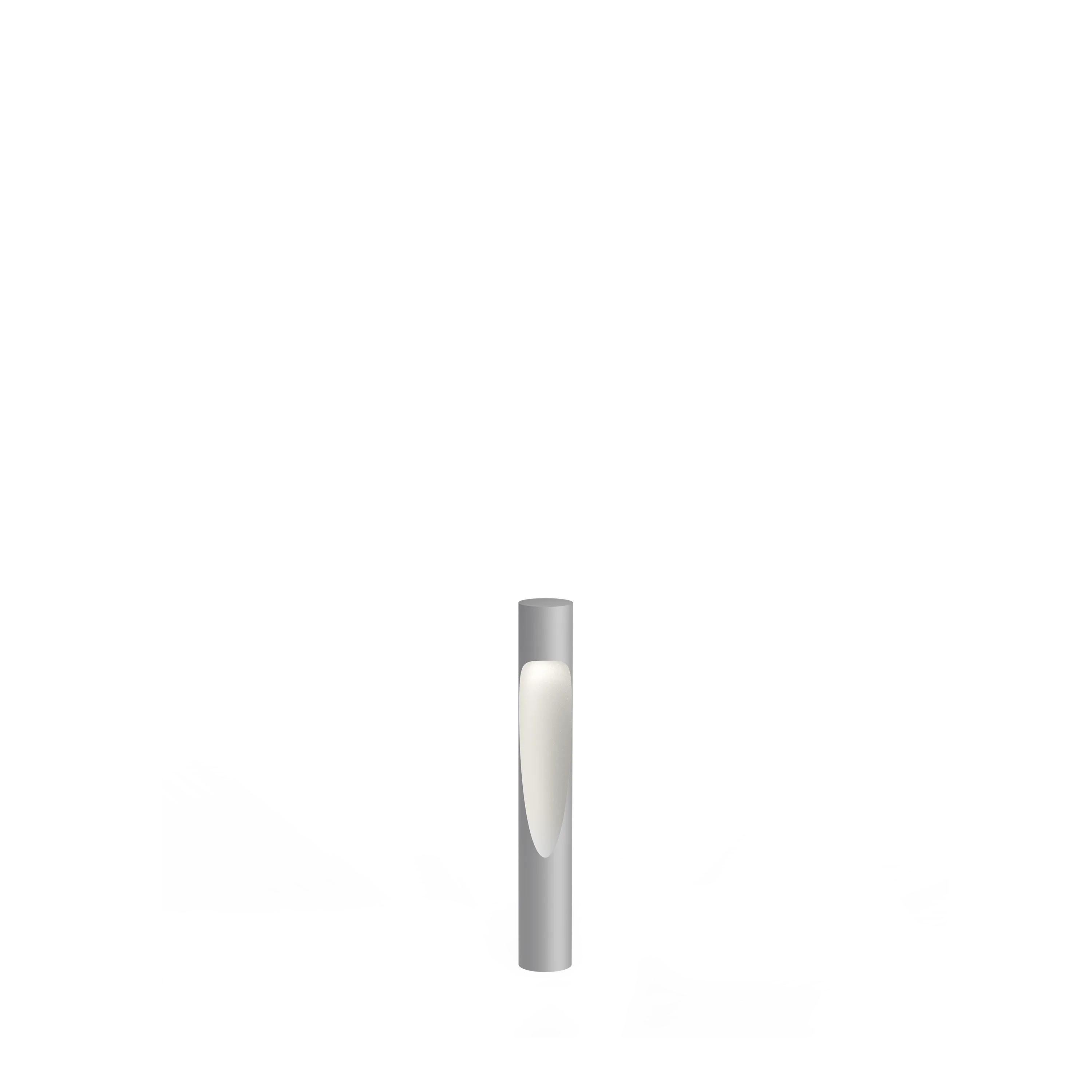 Louis Poulsen Pollerleuchte FLINDT GARDEN Aluminiumfarben Struktur