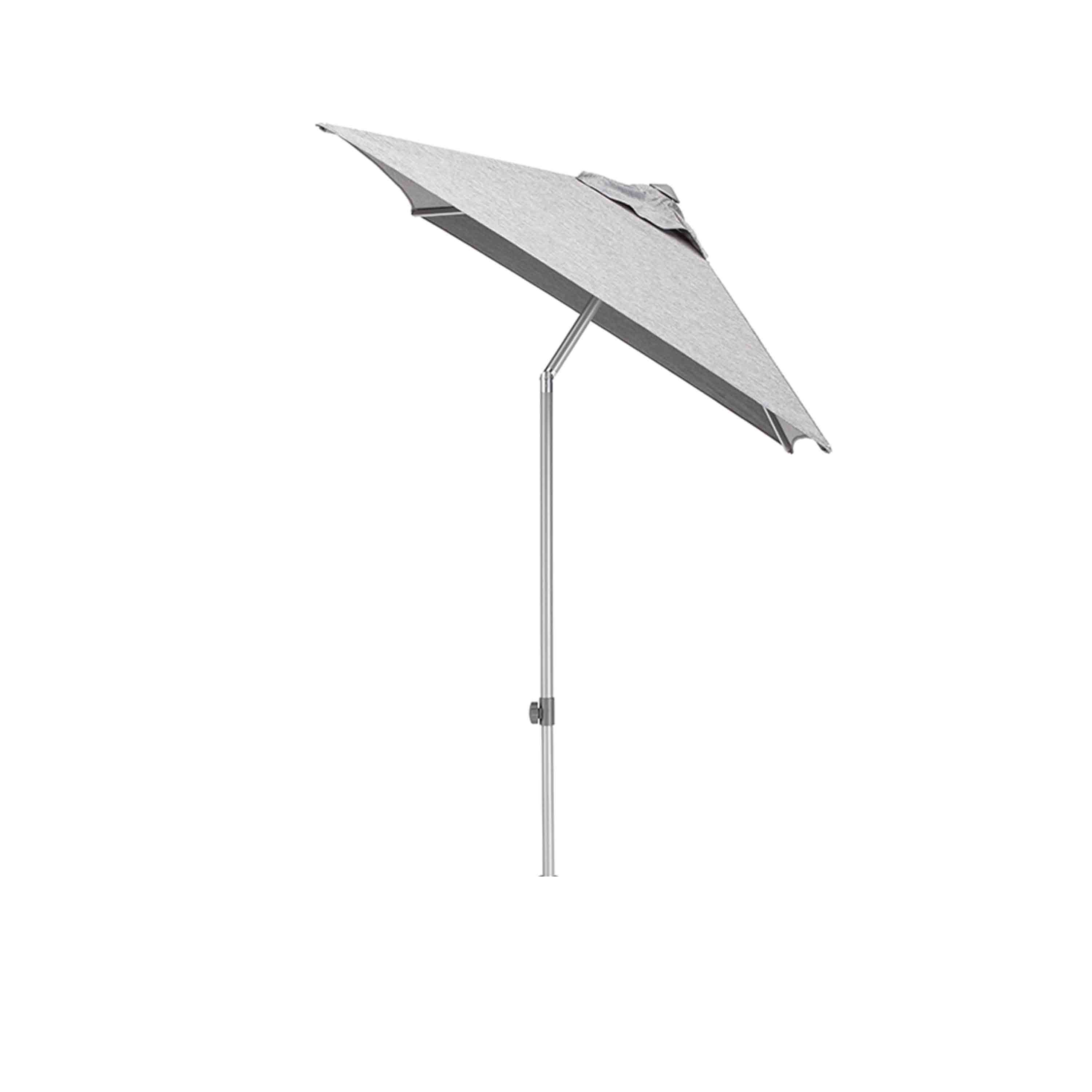 Kettler Sonnenschirm Easy Push 150x210 cm Silber/Charcoal
