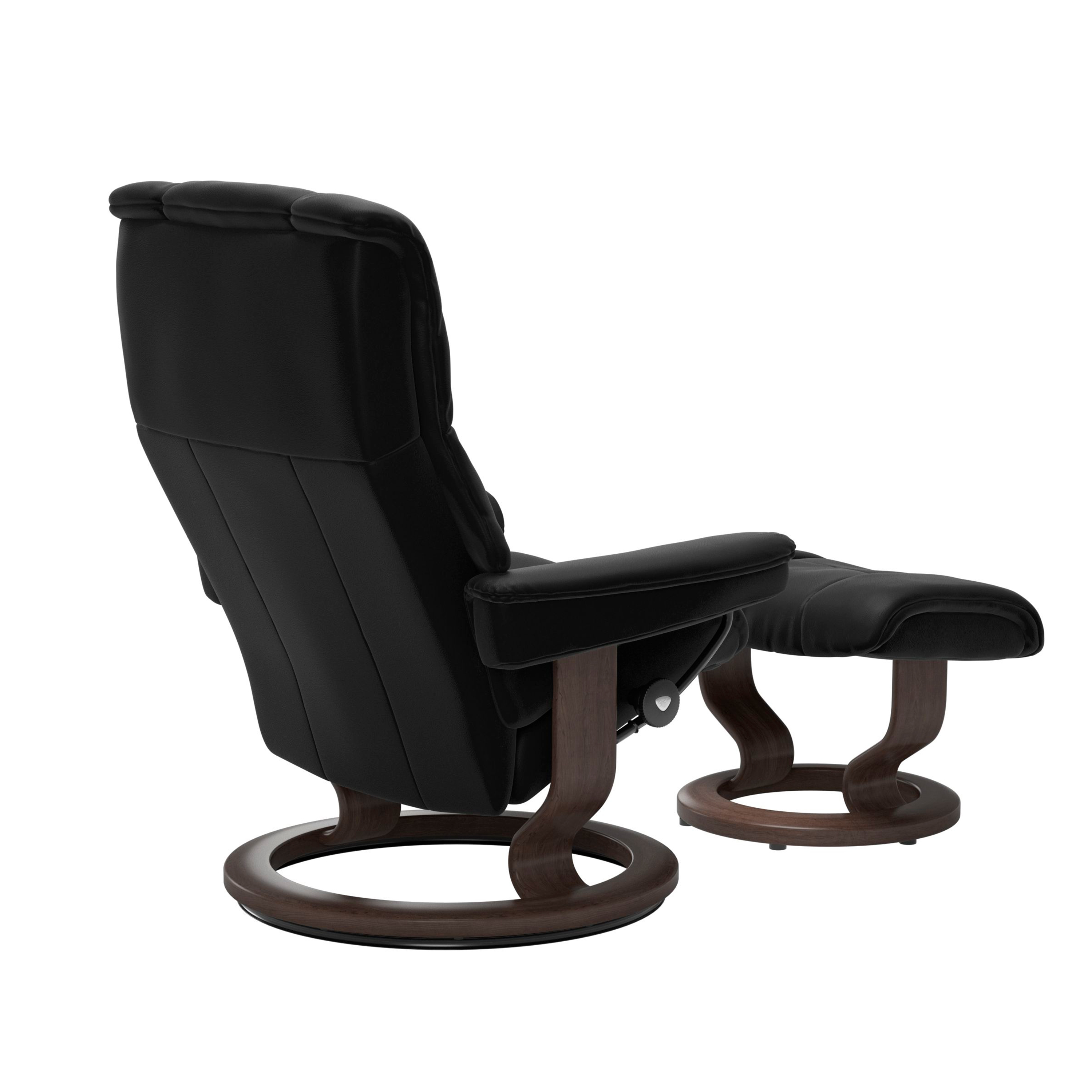Stressless Mayfair Classic Sessel mit Hocker M Leder Paloma Black Wenge 