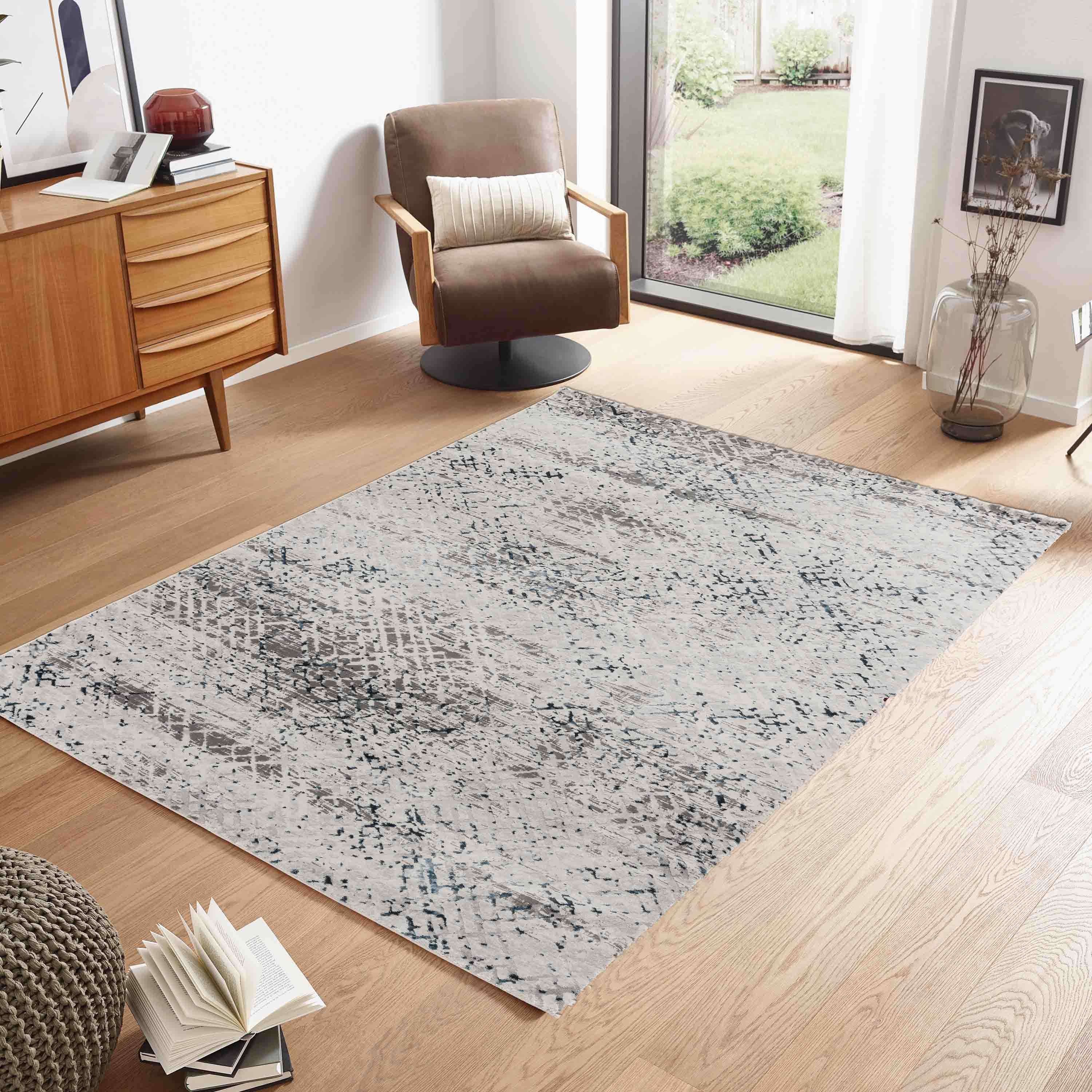 Astra Teppich Antea 133x190 cm Blau Creme Astra Teppich Antea 133x190 cm Blau Creme