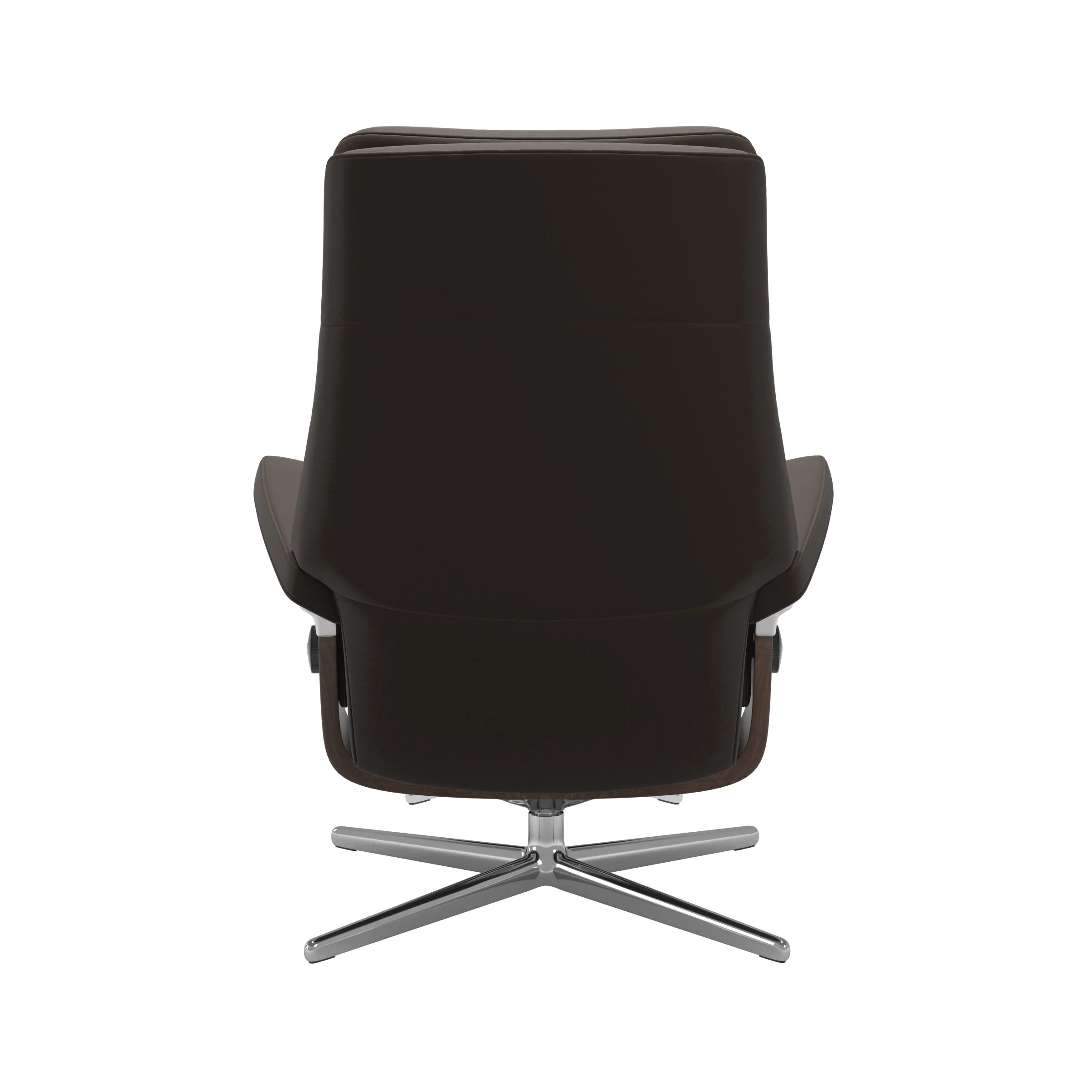 Stressless Paul Cross Sessel mit Hocker M Leder Batick Walnuss Chrom