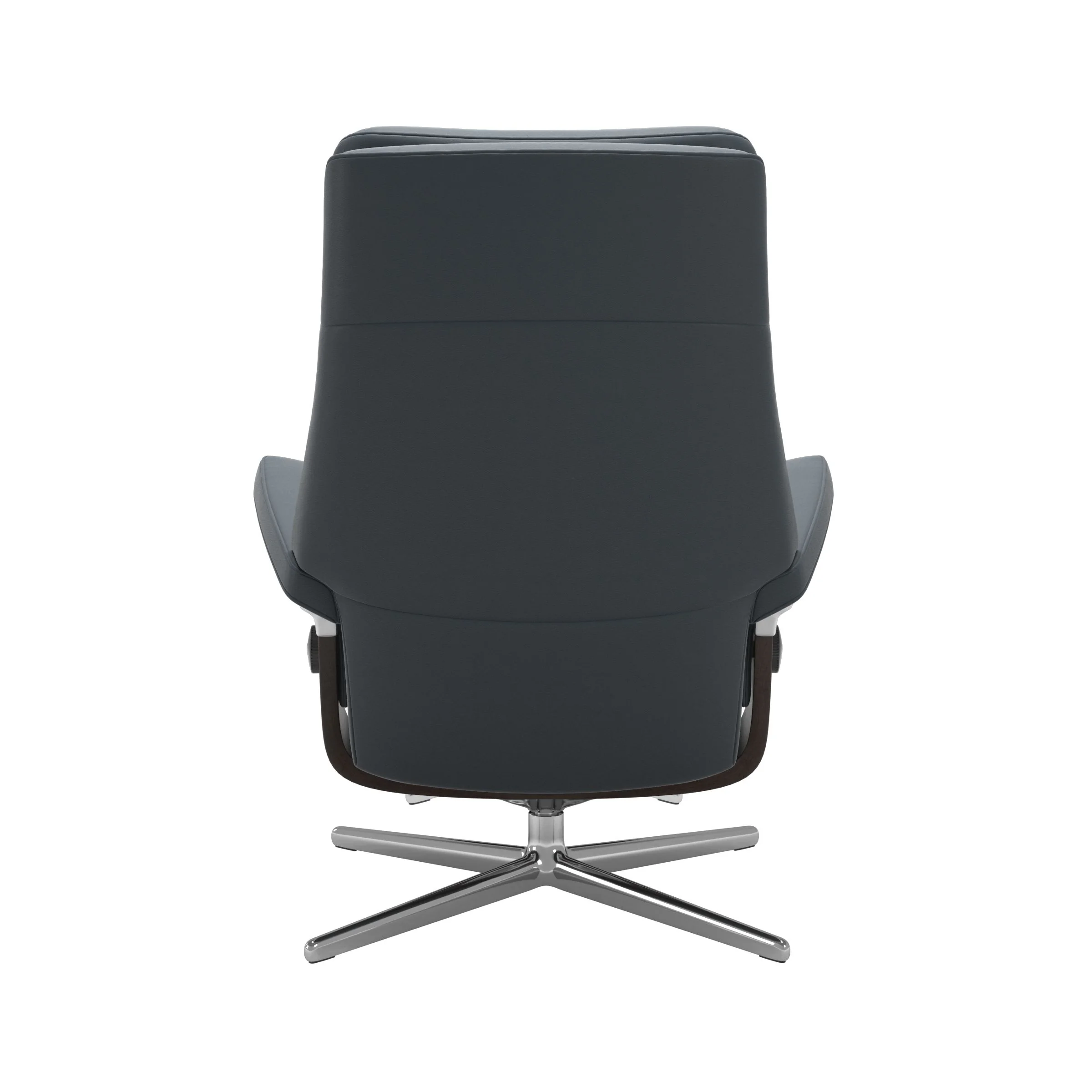 Stressless Paul Cross Sessel mit Hocker M Leder Batick Wenge Chrom