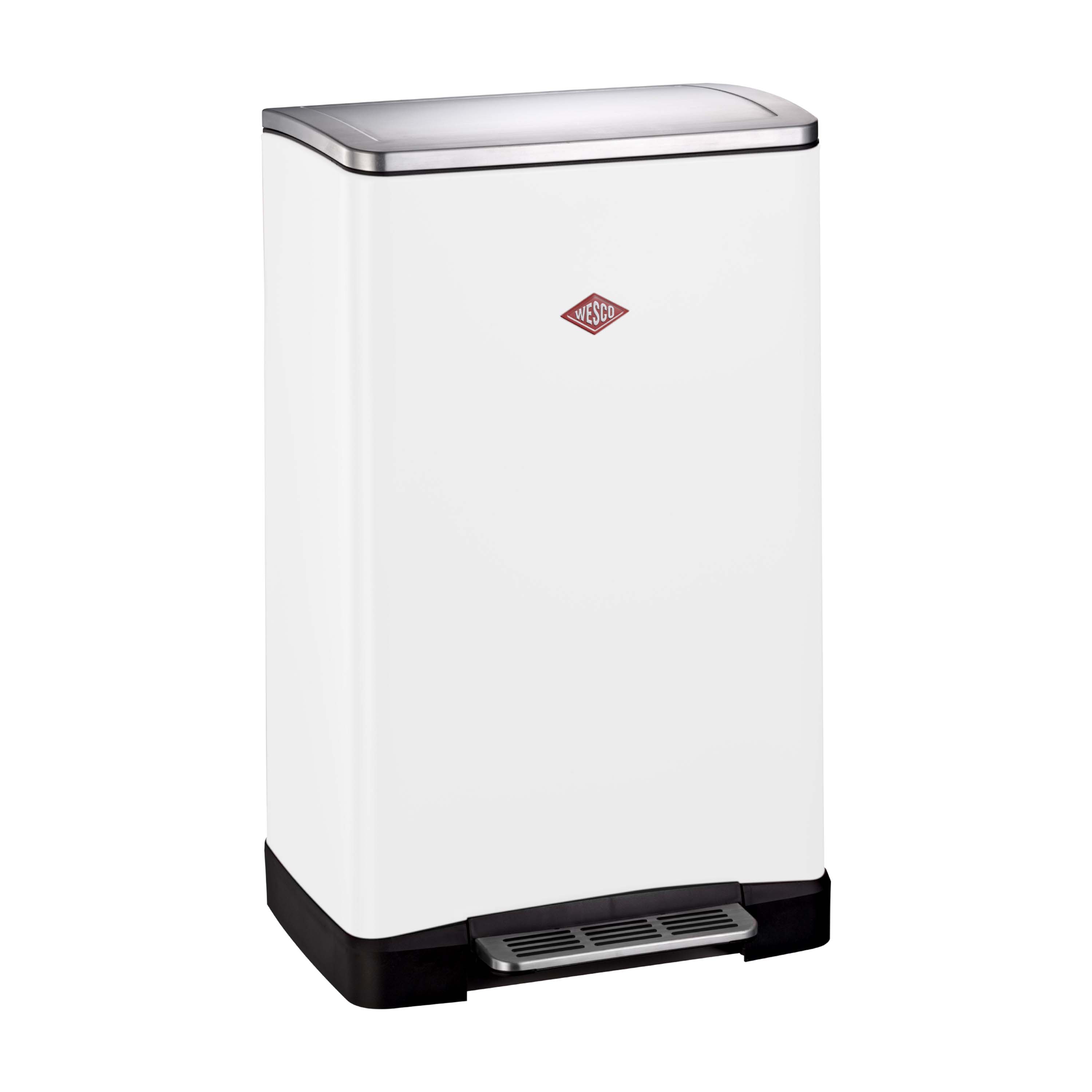 Wesco Mülleimer Big Double Boy Abfallsammler 2x18L Weiß