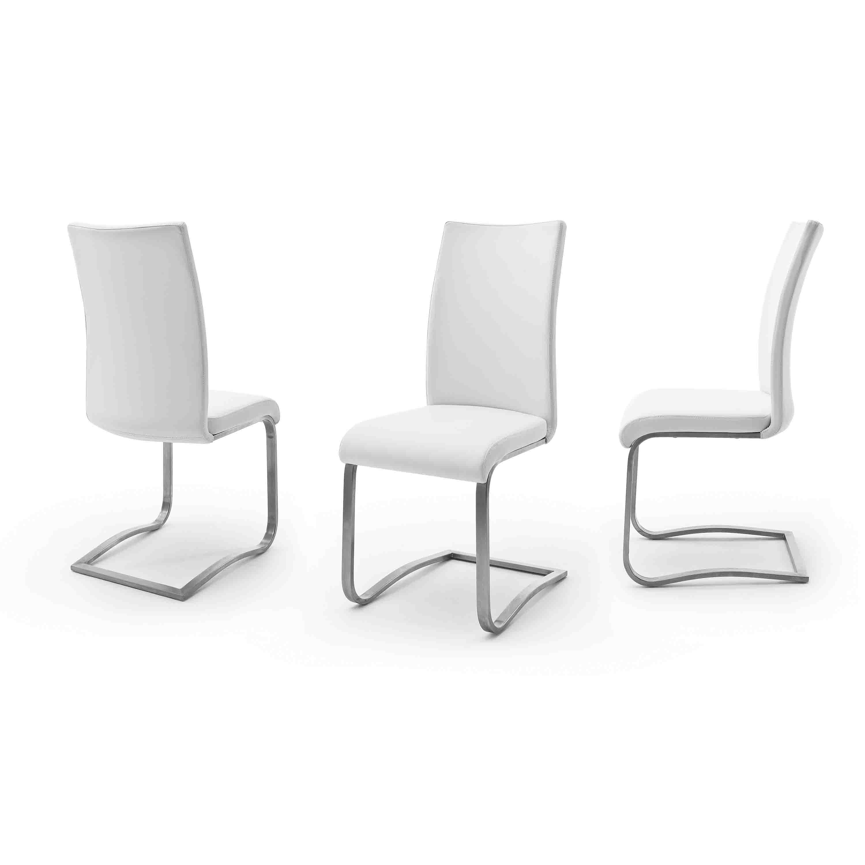 MCA Furniture Schwingstuhl Arco 2er-Set Weiß
