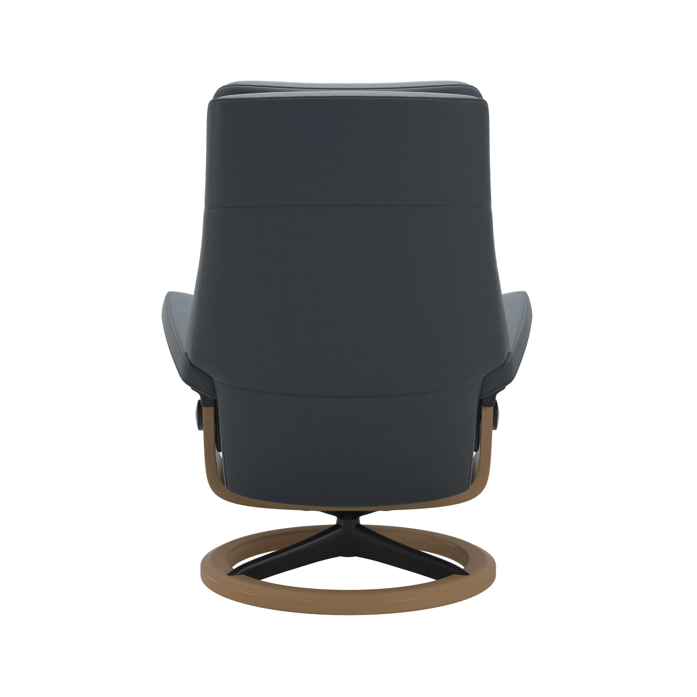 Stressless Paul Signature Sessel mit Hocker M Leder Batick Eiche Mattschwarz