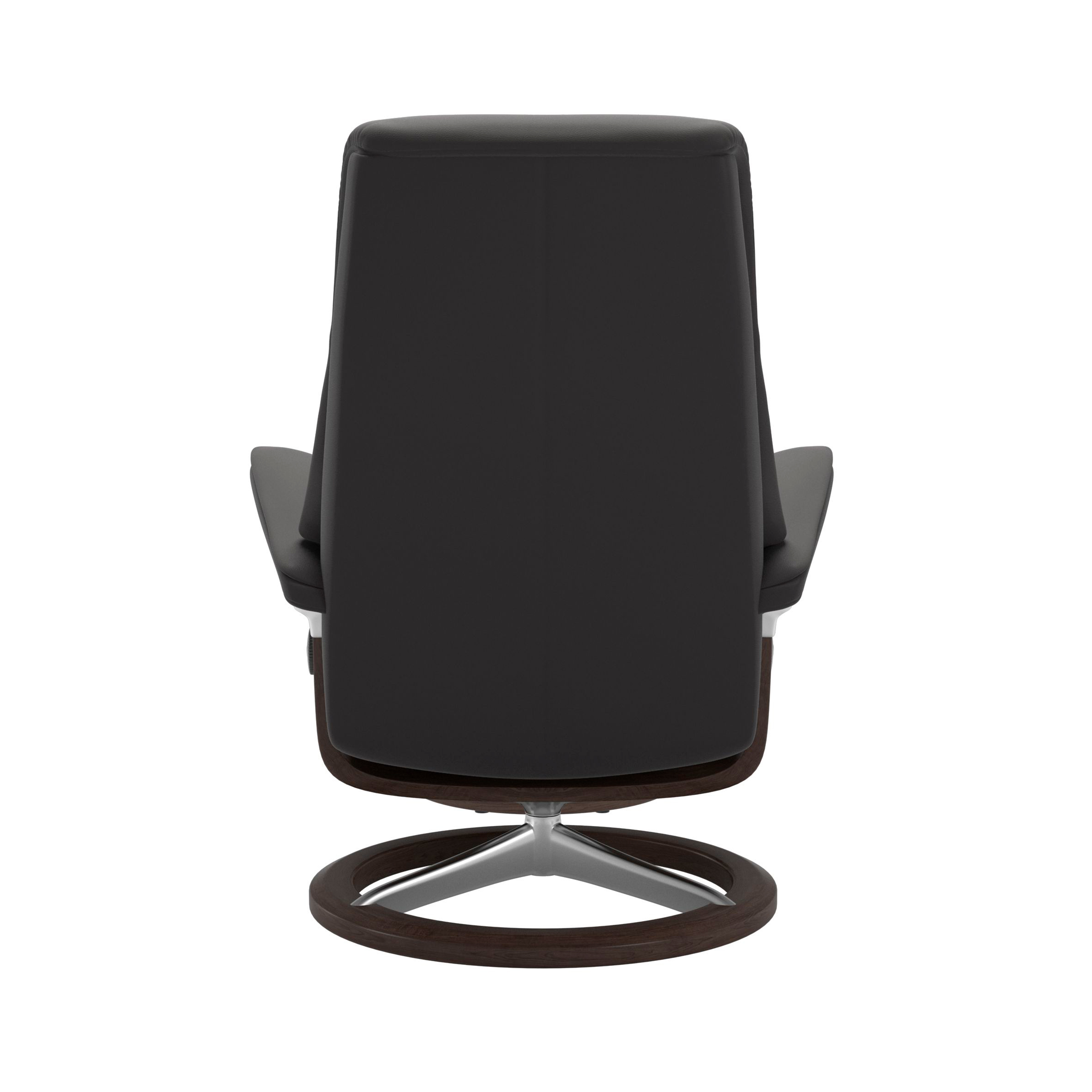 Stressless View Signature Sessel mit Hocker M Leder Paloma Rock Wenge Chrom