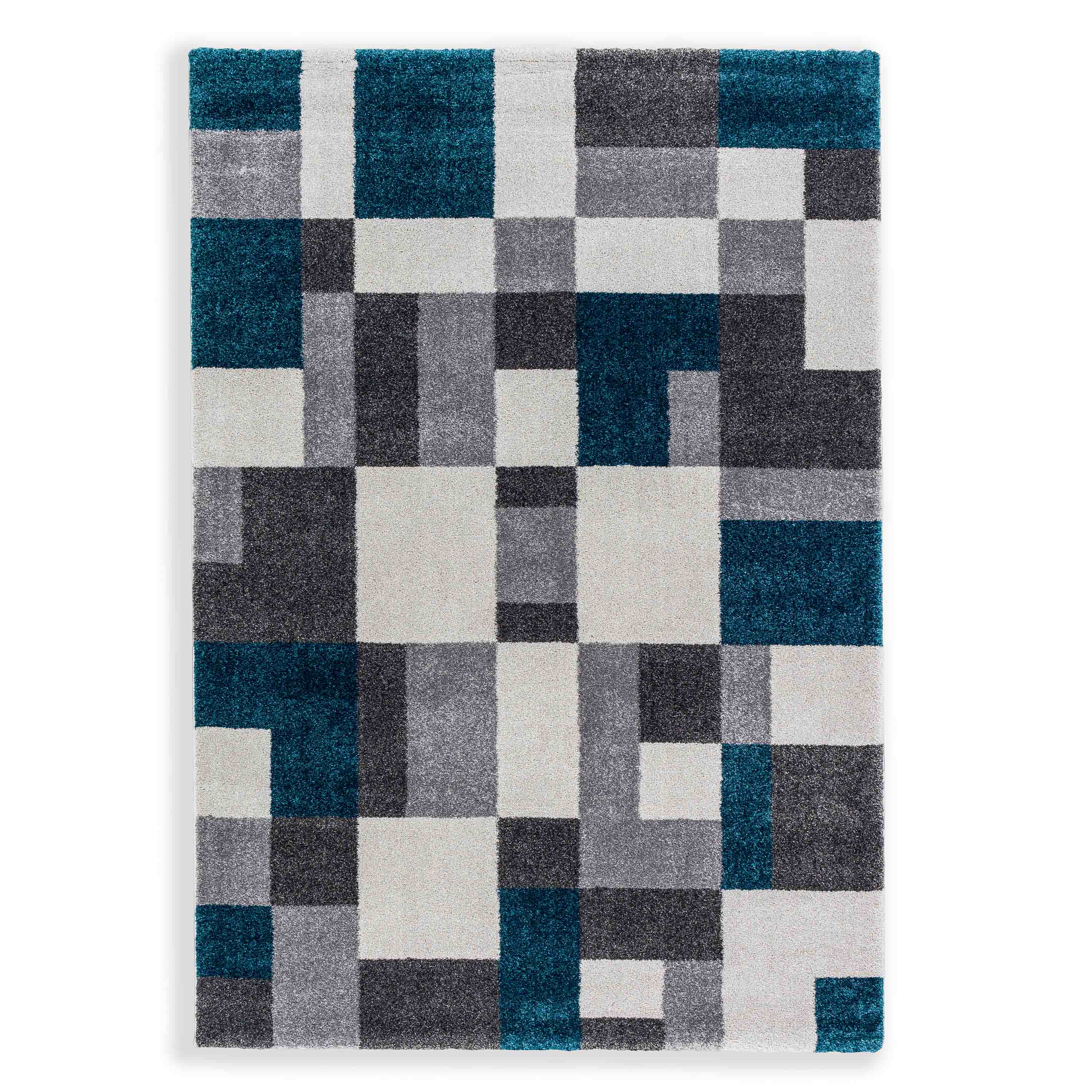 Astra Teppich Savona 67x130 cm Kästchen Petrol Astra Teppich Savona 67x130 cm Kästchen Petrol