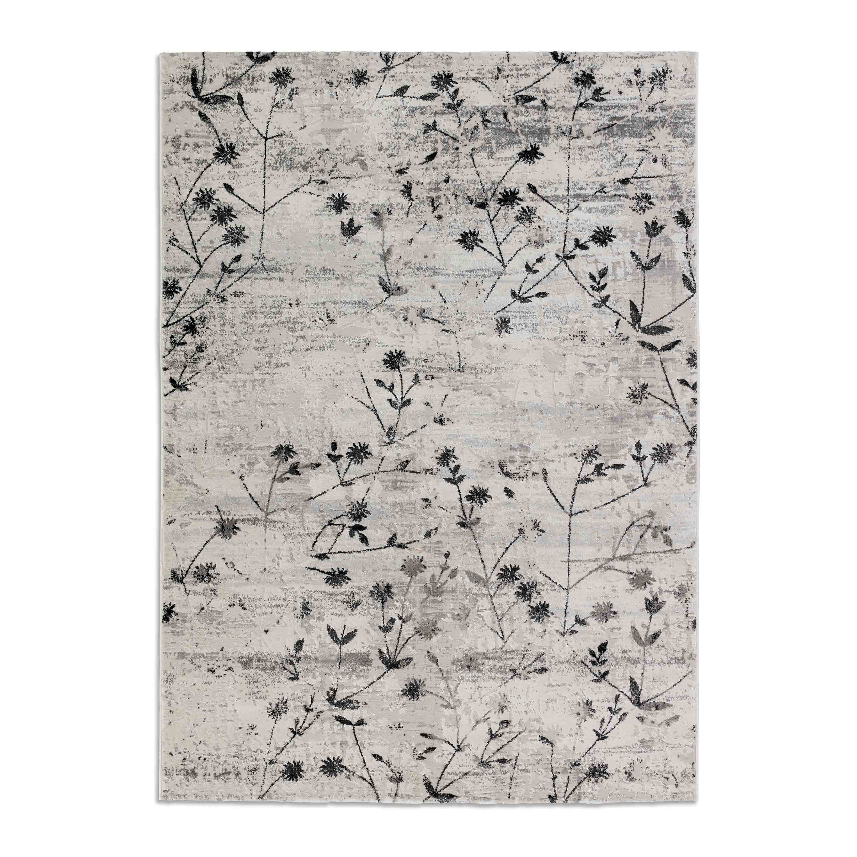 Astra Teppich Antea 80x150 cm Schwarz Creme