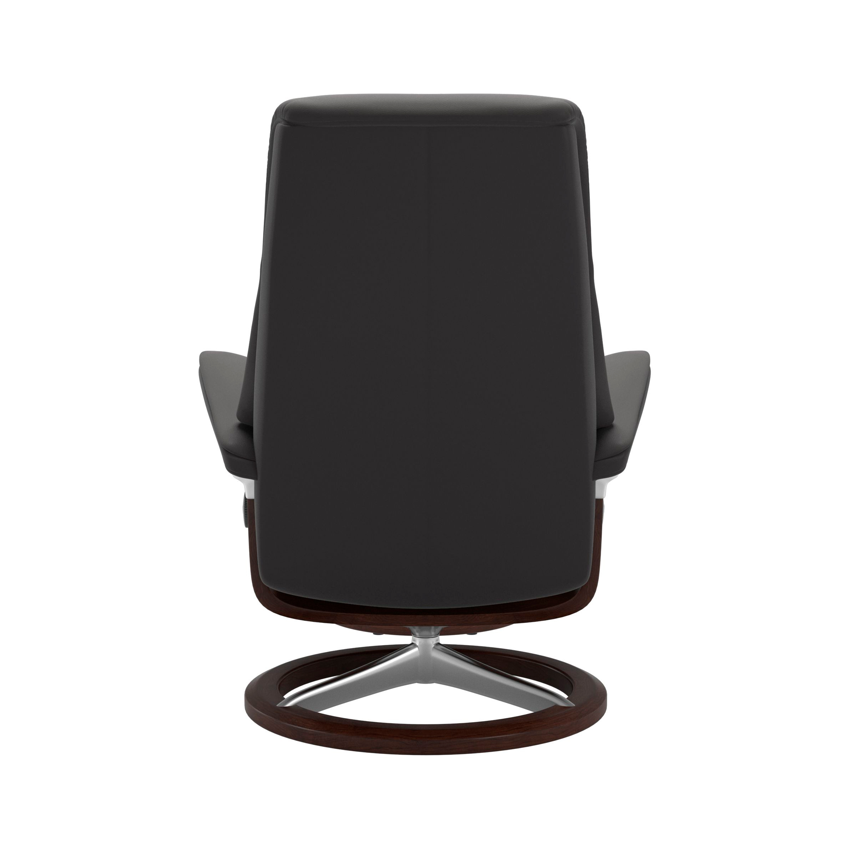 Stressless View Signature Sessel mit Hocker M Leder Paloma Rock Braun Chrom