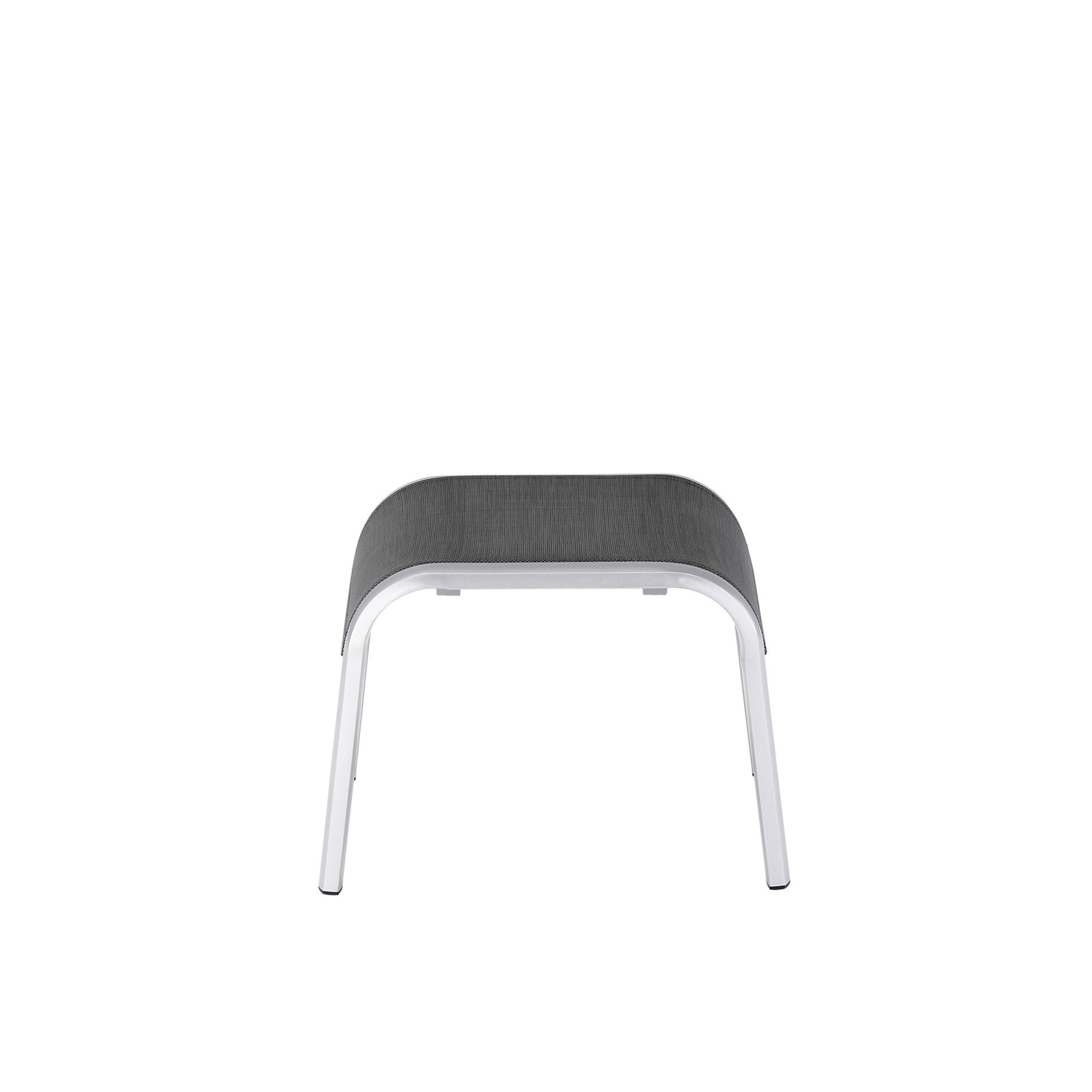 Kettler Gartenhocker Forma II Silber Graphit