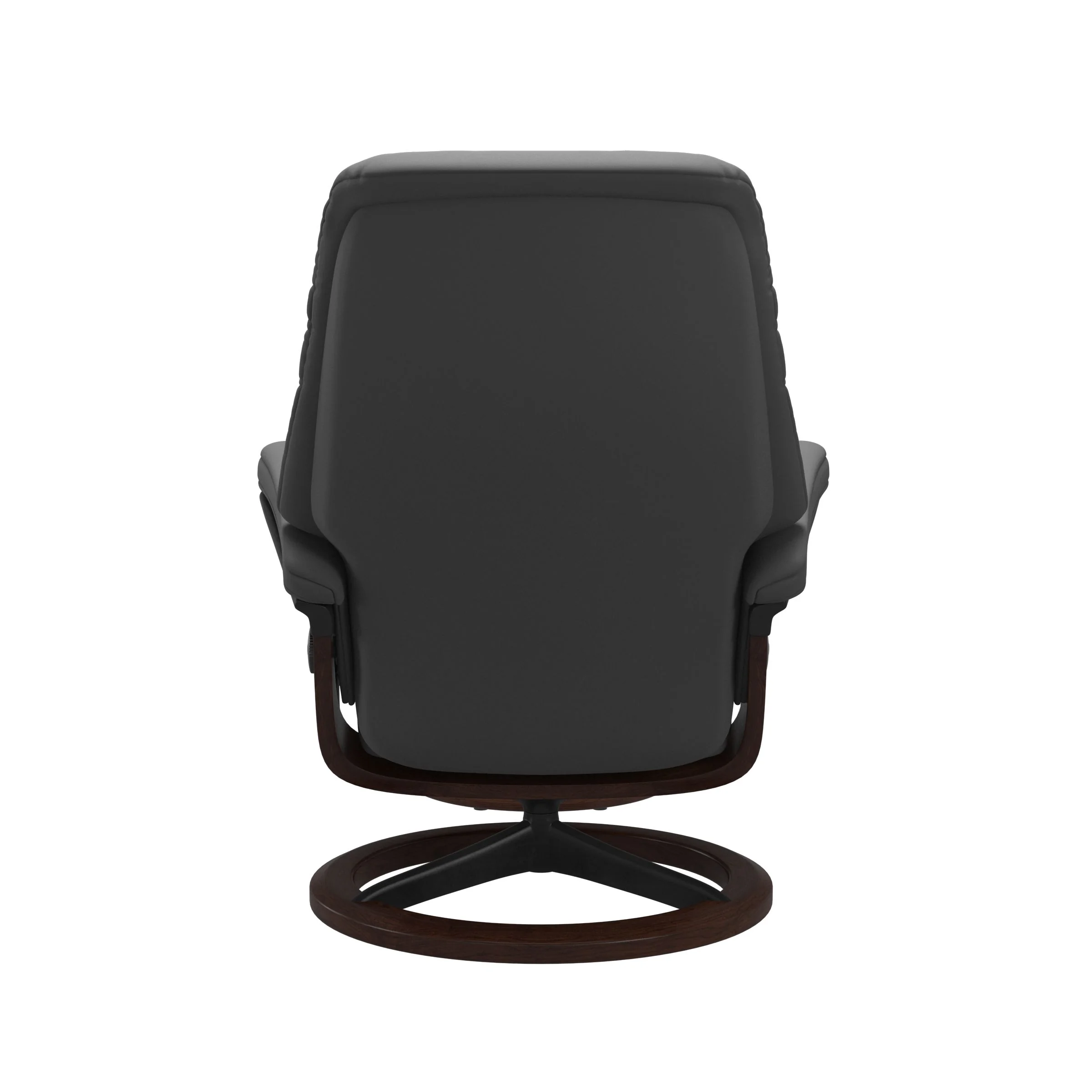 Stressless Sunrise Signature Sessel mit Hocker M Leder Batick Braun Mattschwarz