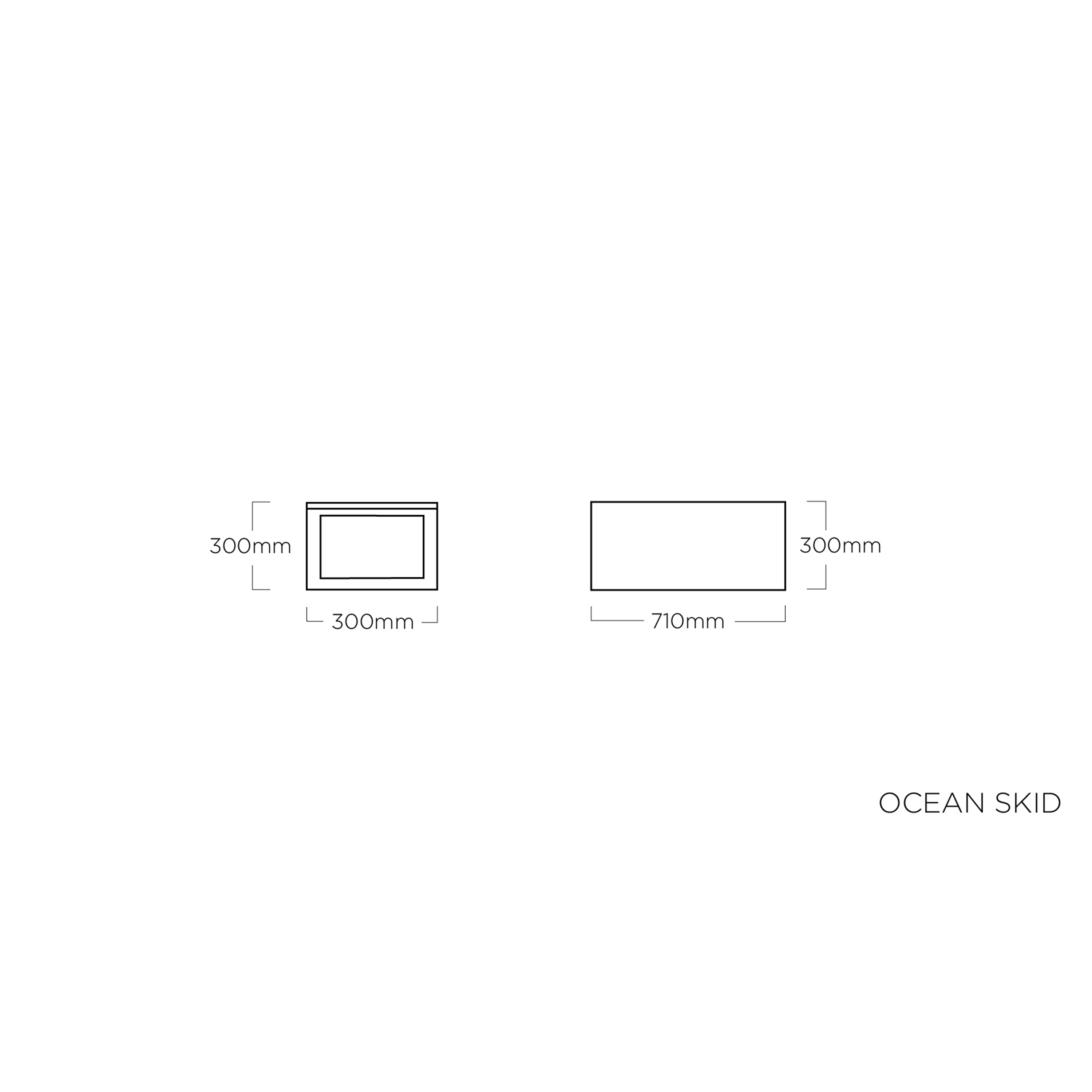 Kettler Beistelltisch Ocean Skid Anthrazit/Natur Kettler Beistelltisch Ocean Skid Anthrazit/Natur