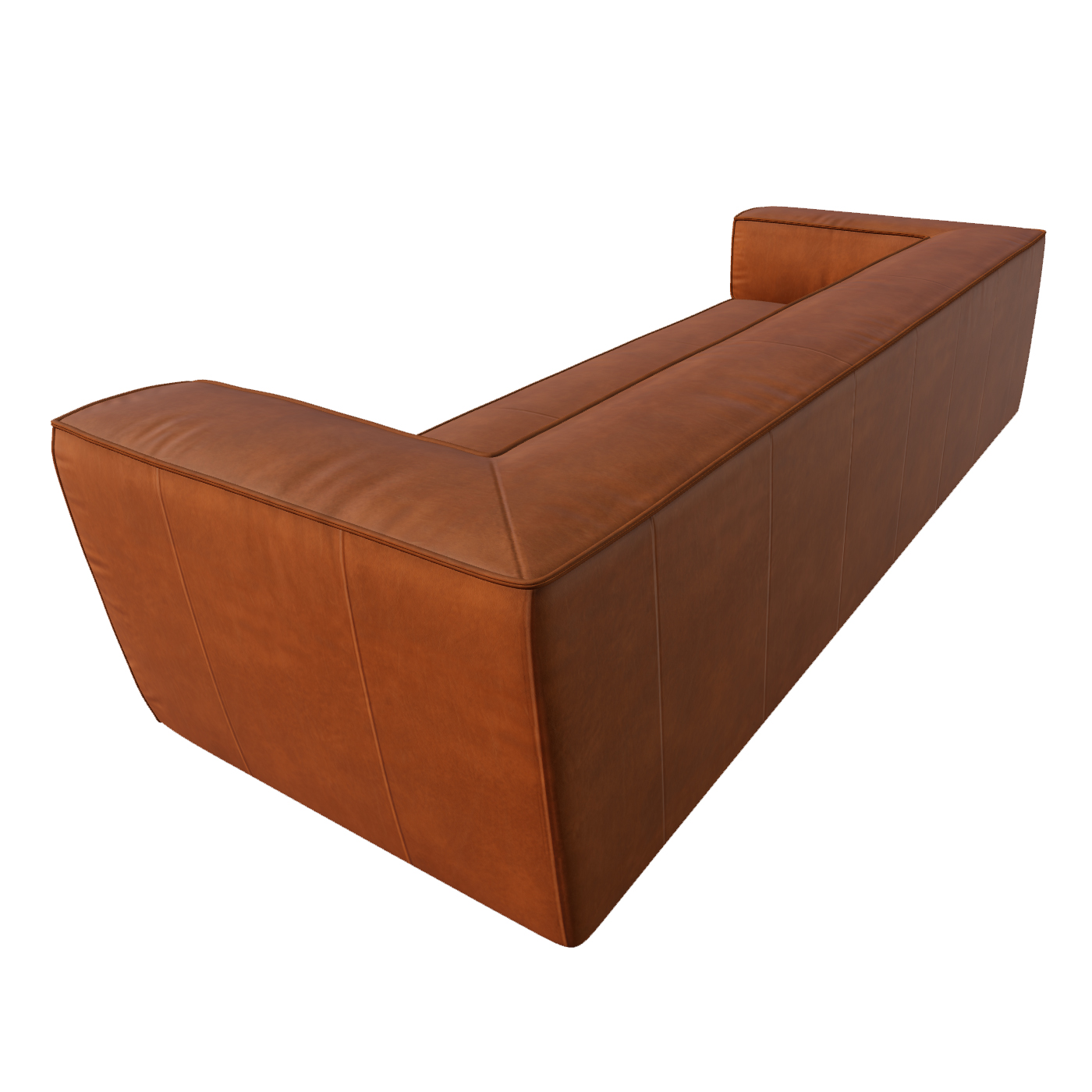 Willi Schillig Sofa 3-Sitzer Around The Block Cognac