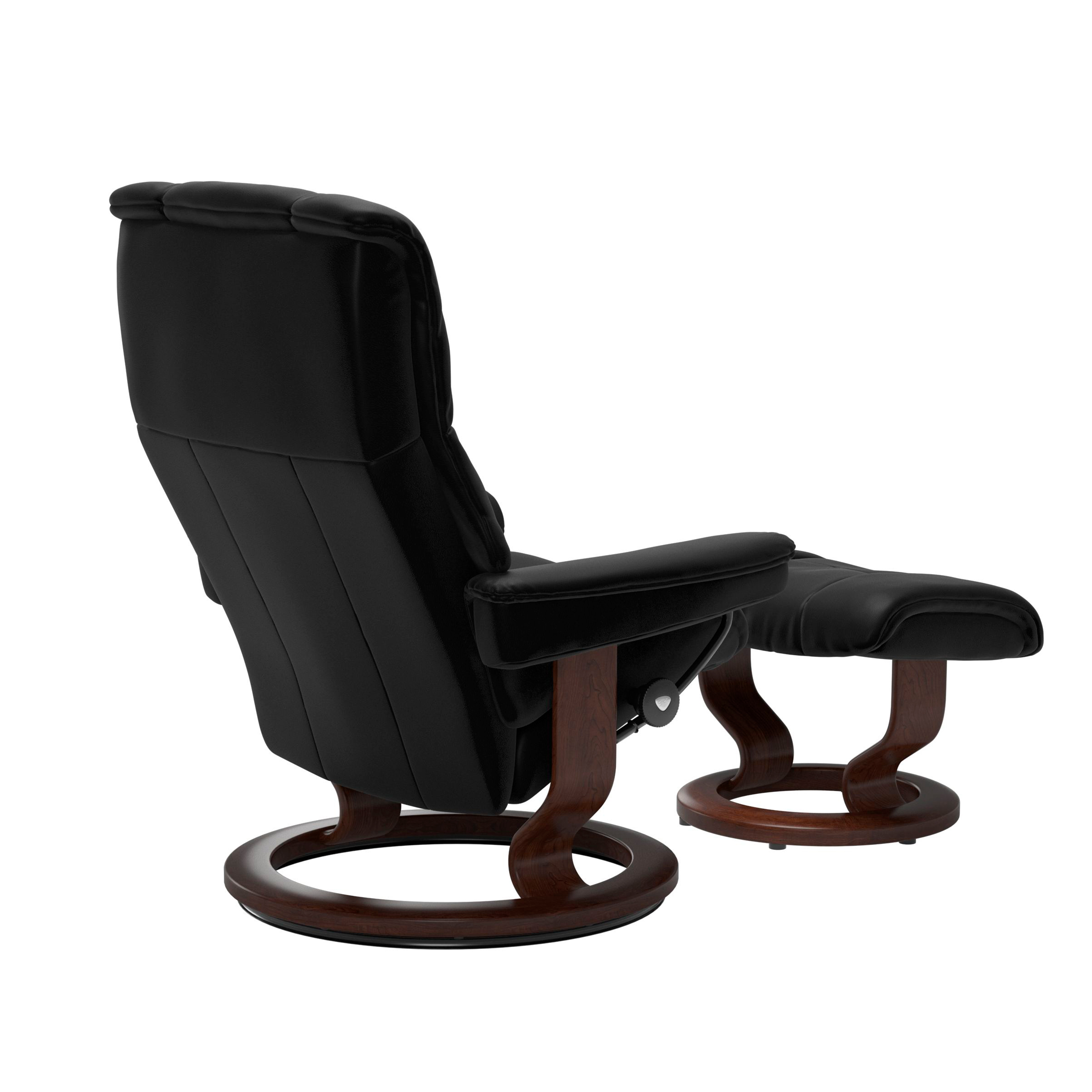 Stressless Mayfair Classic Sessel mit Hocker M Leder Batick Black Braun 