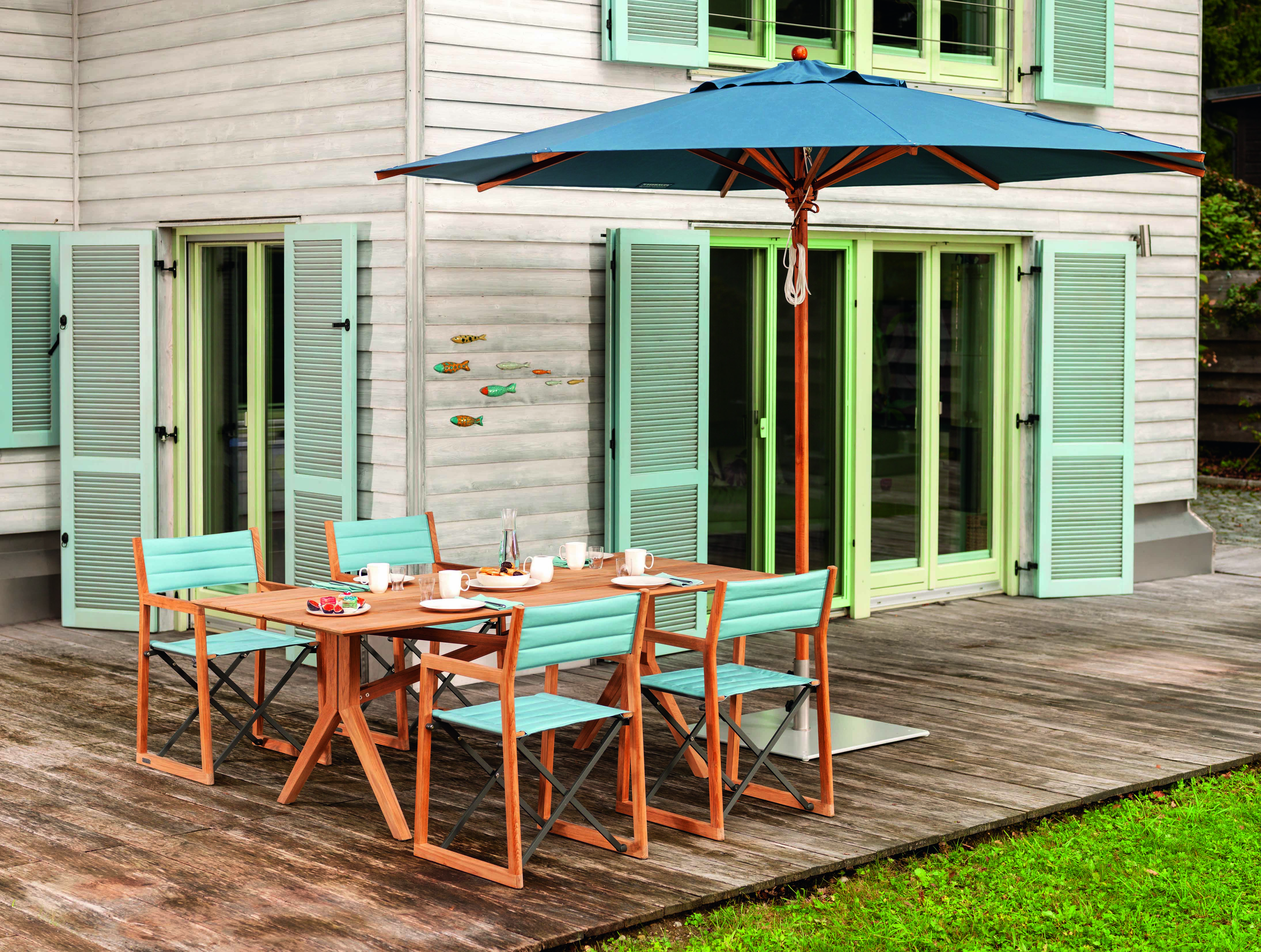 Weishäupl Gartentisch Loft 200x90 cm Teak massiv