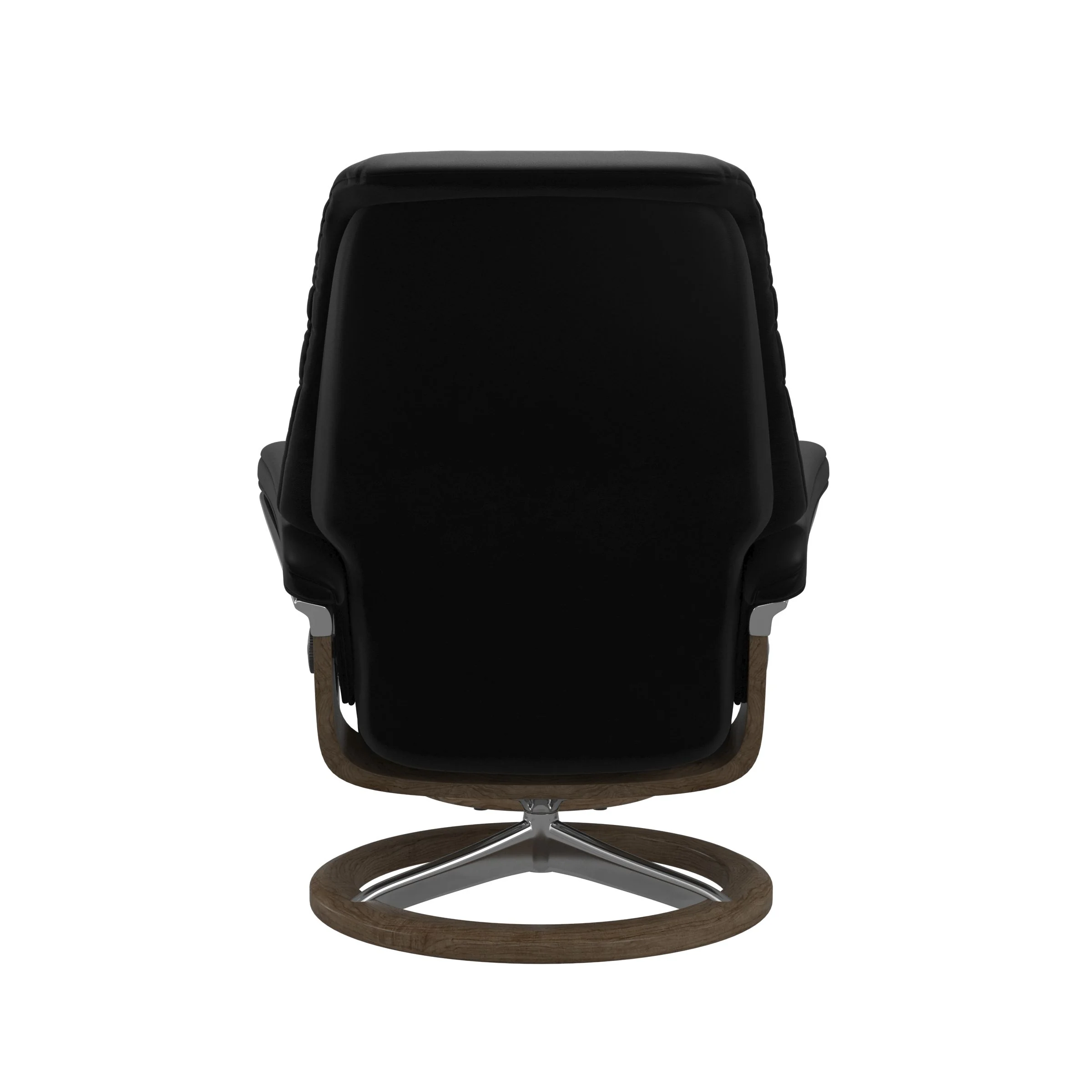 Stressless Sunrise Signature Sessel mit Hocker M Leder Batick Black Chrom