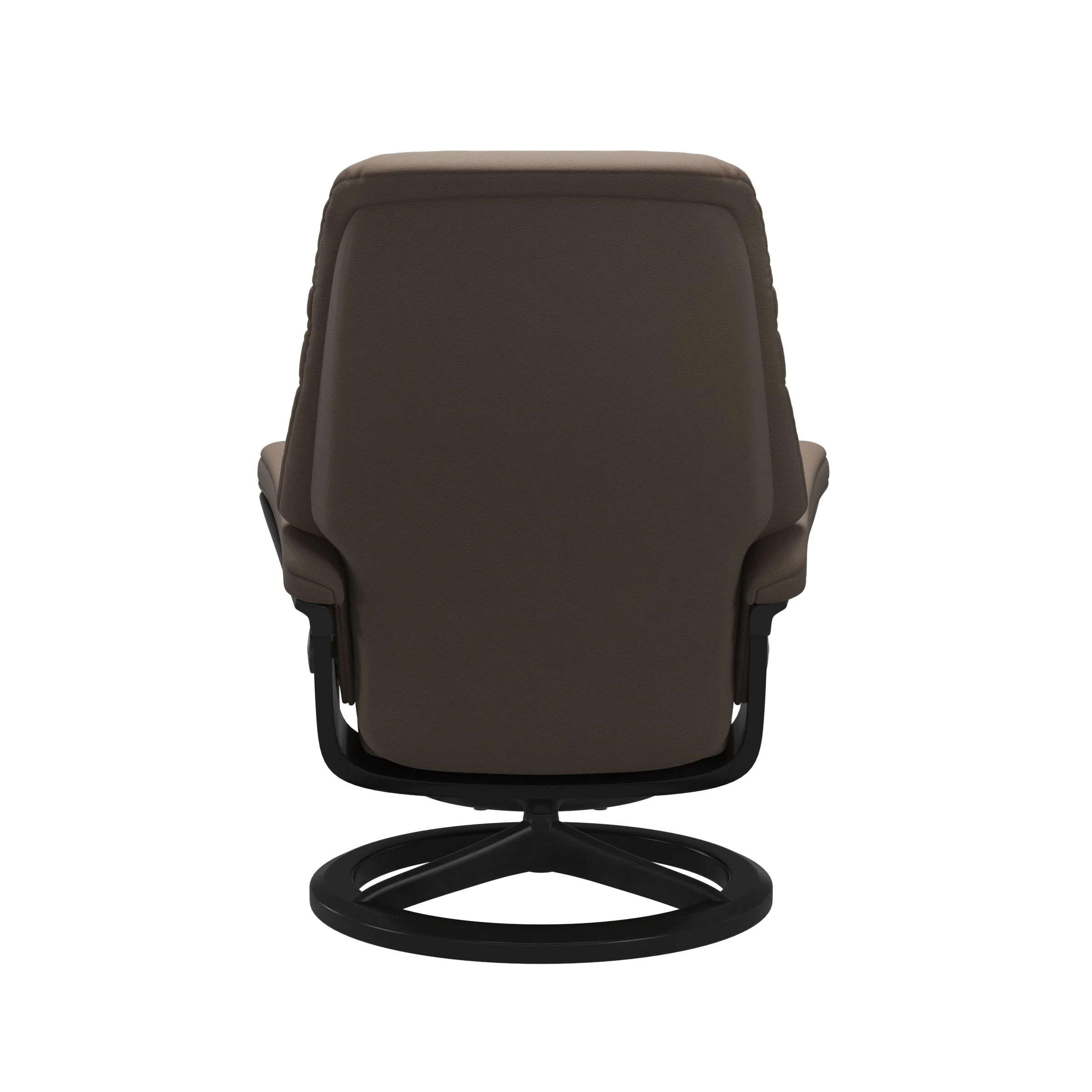 Stressless Sunrise Signature Sessel mit Hocker M Leder Batick Mole Schwarz Mattschwarz