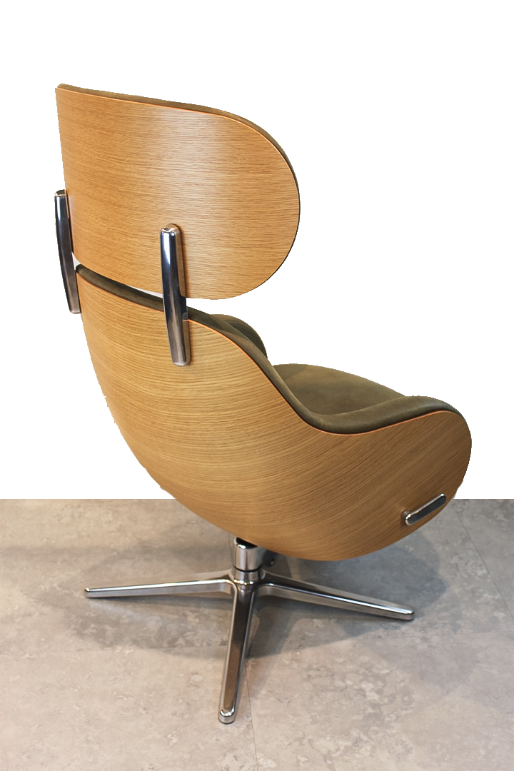 Conform Sessel Globe Bezug Sauvage Olive Holz Schale Conform Sessel Globe Bezug Sauvage Olive Holz Schale