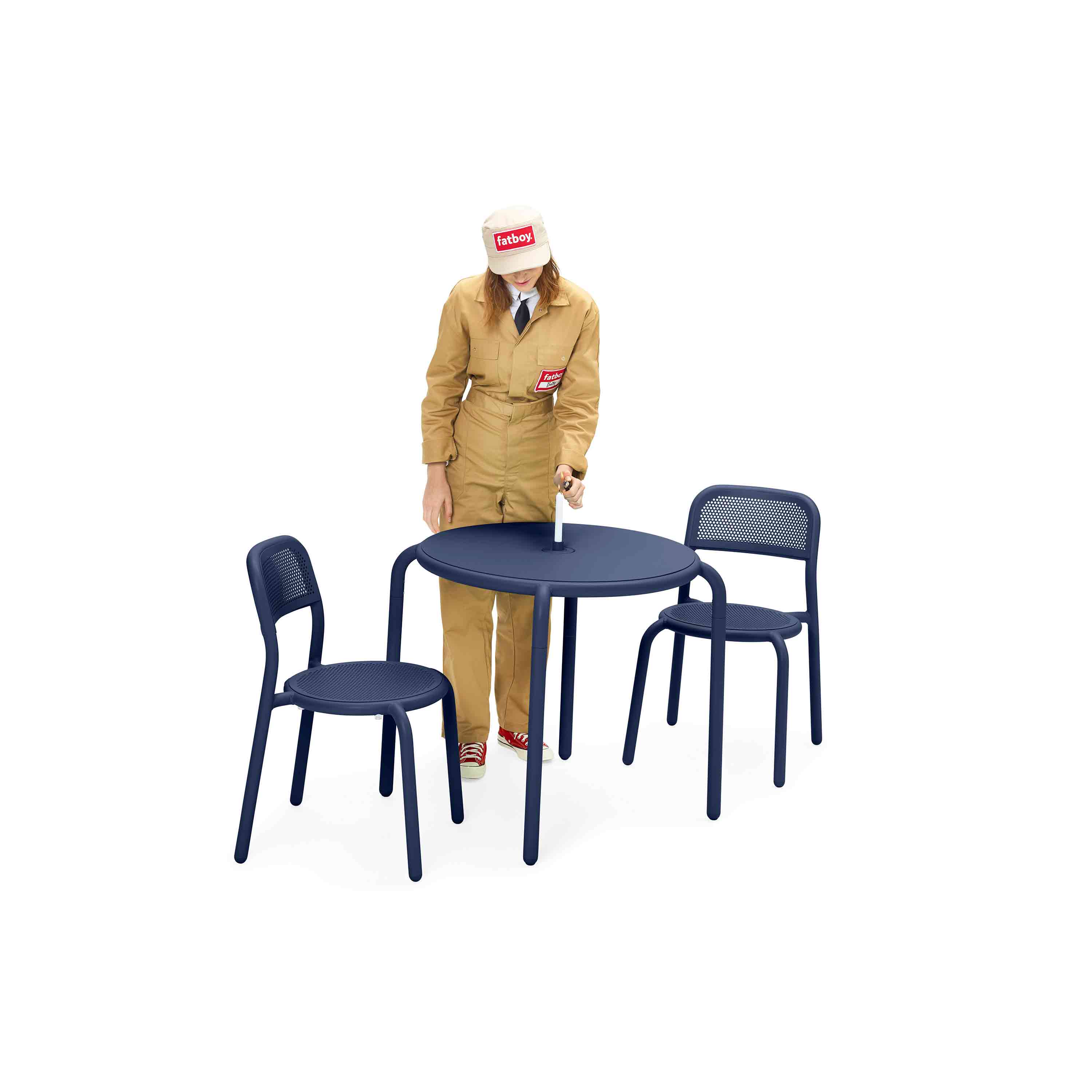 fatboy Gartenstuhl Toni Chair 4er-Set Dark Ocean fatboy Gartenstuhl Toni Chair 4er-Set Dark Ocean