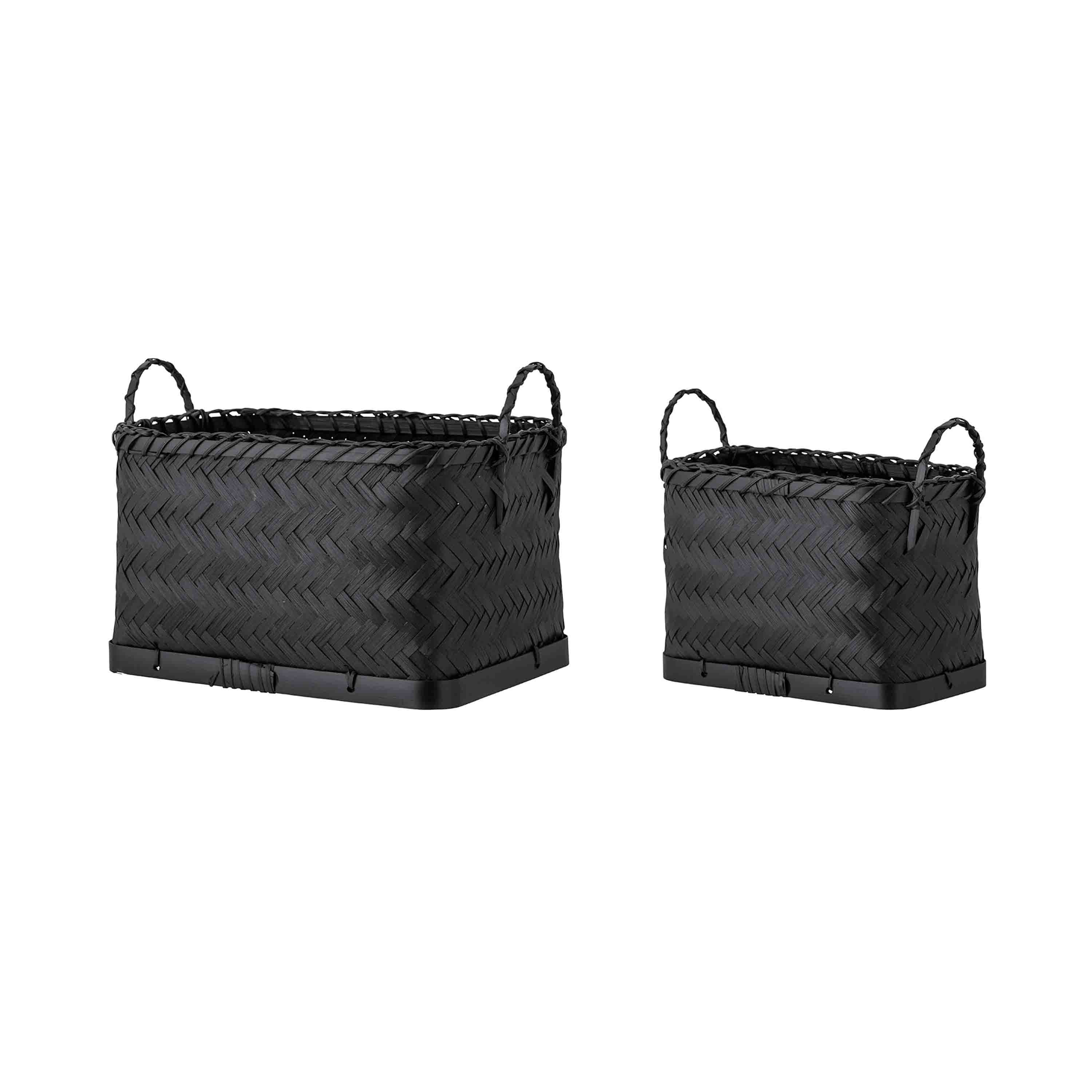 Bloomingville Korb Carmil 2er-Set Schwarz