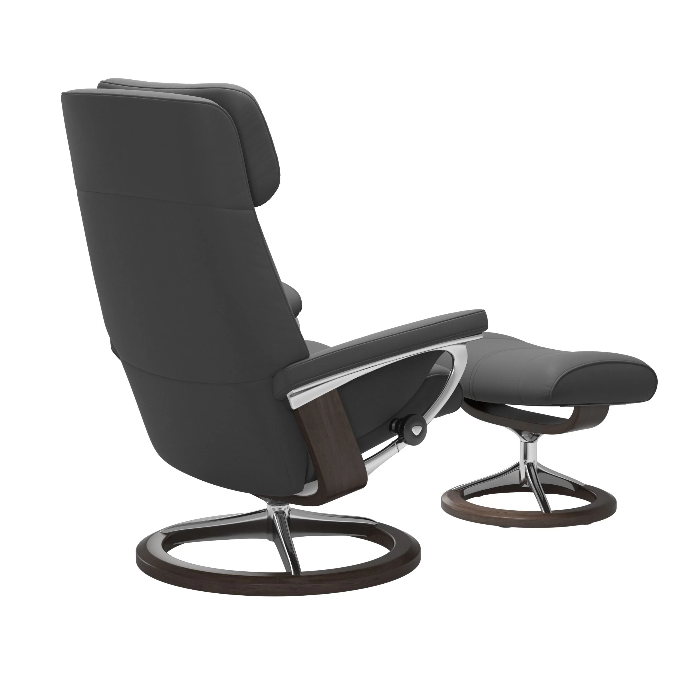 Stressless Paul Signature Sessel mit Hocker M Leder Batick Wenge Chrom