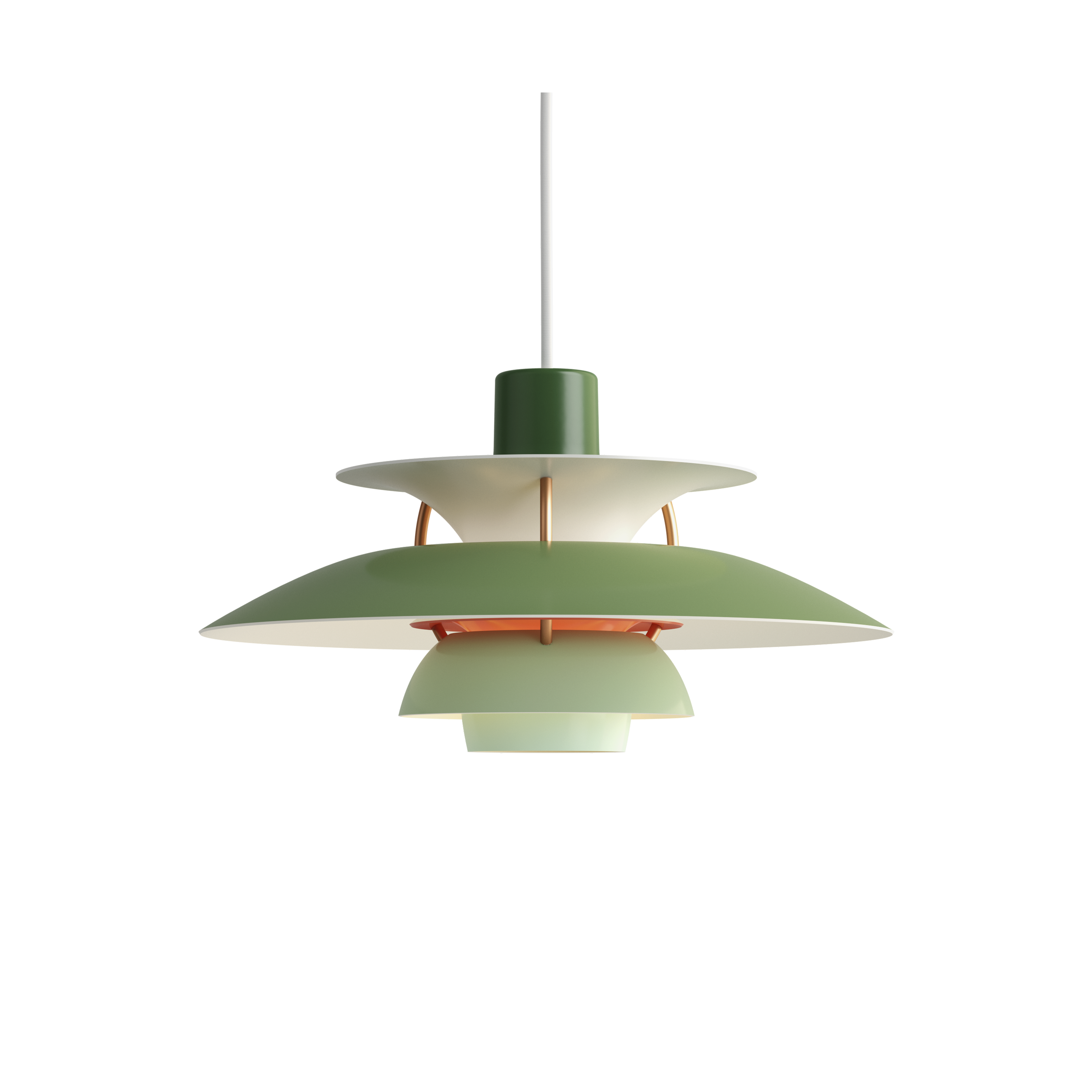 Louis Poulsen Pendelleuchte PH 5 Mini Hues of Green Louis Poulsen Pendelleuchte PH 5 Mini Hues of Green