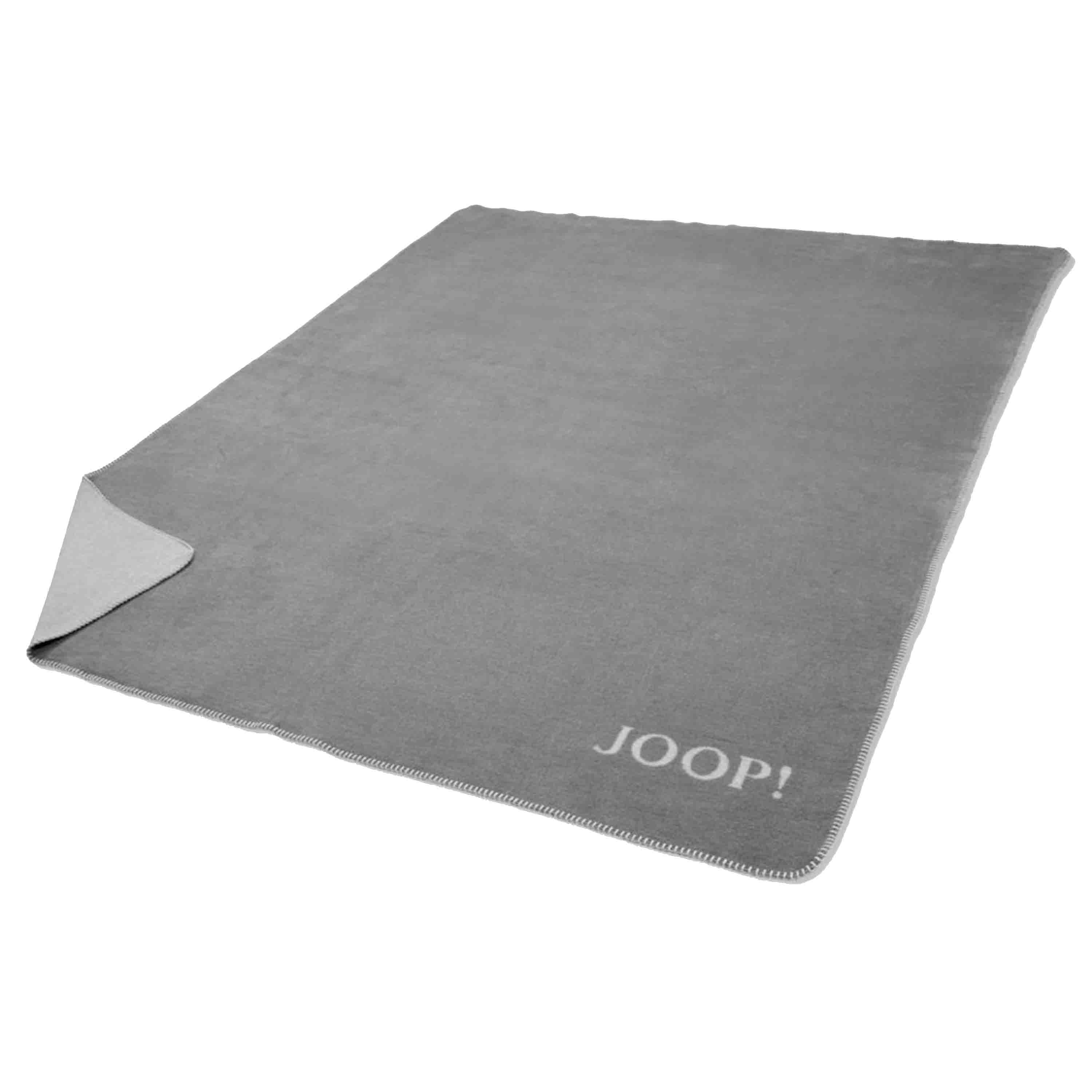 Joop! Wohndecke Uni Doubleface 150x200 cm Graphit Rauch