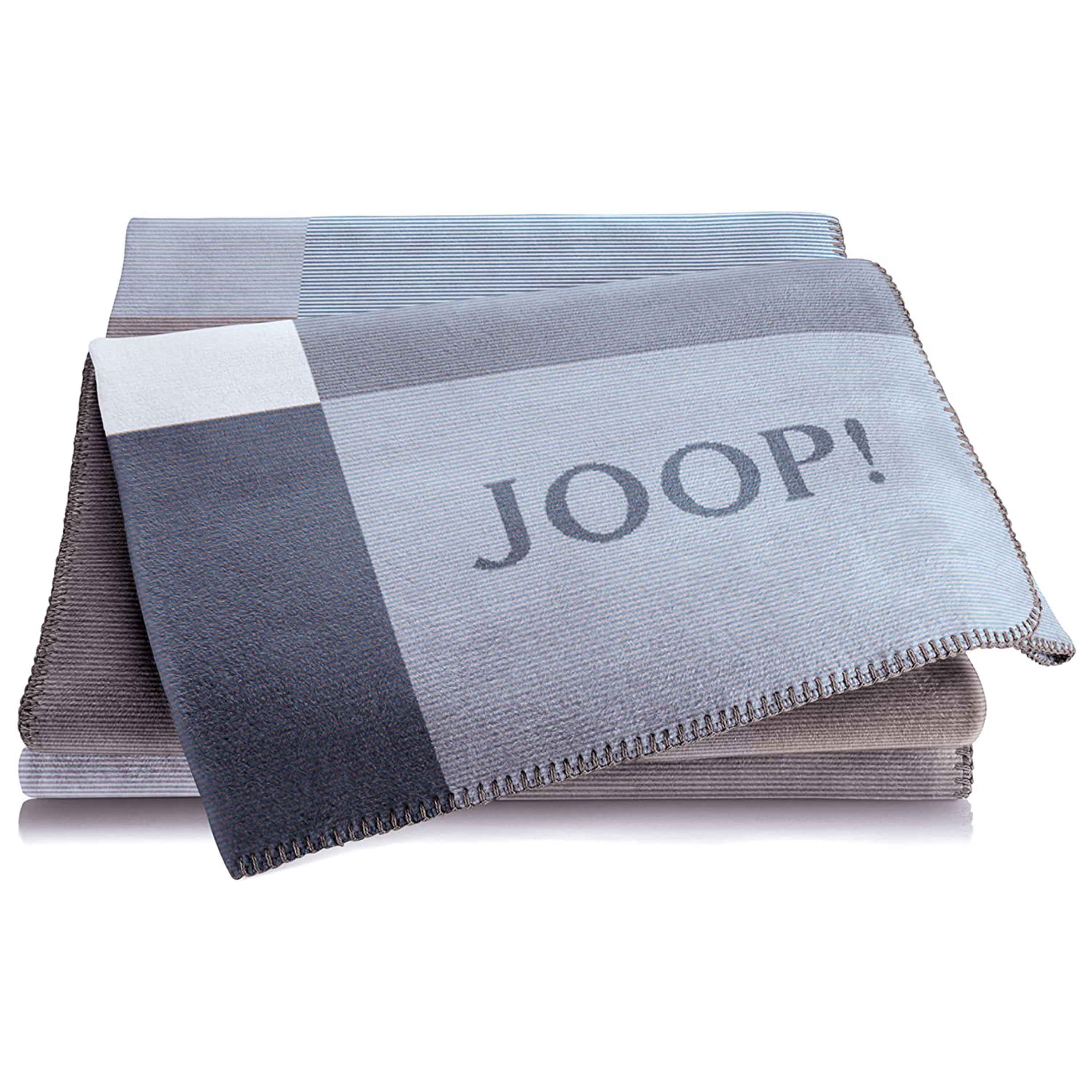 Joop! Wohndecke Mosaik 150x200 cm Jeans Graphit