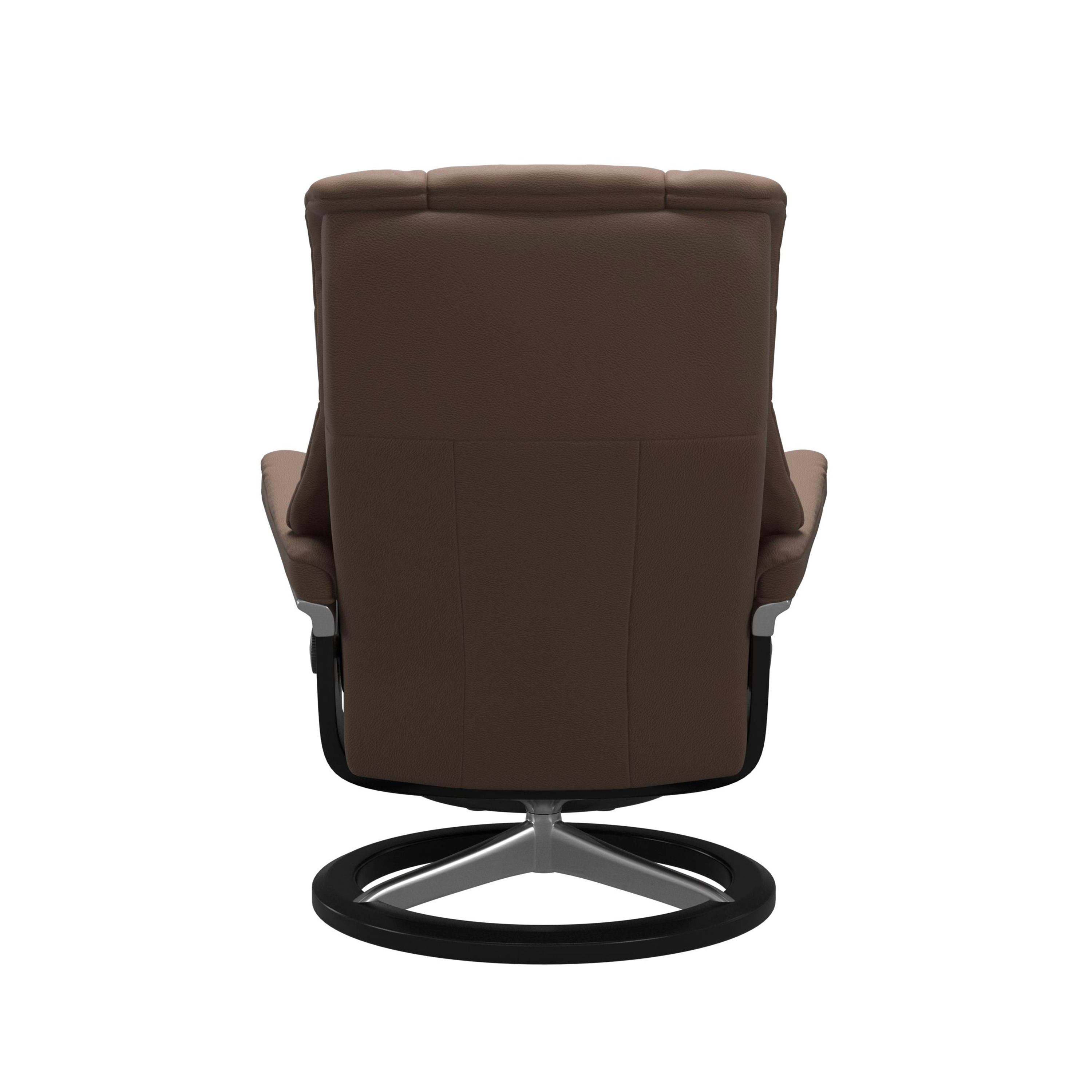 Stressless Mayfair Signature Sessel mit Hocker M Leder Batick Mole Schwarz Chrom