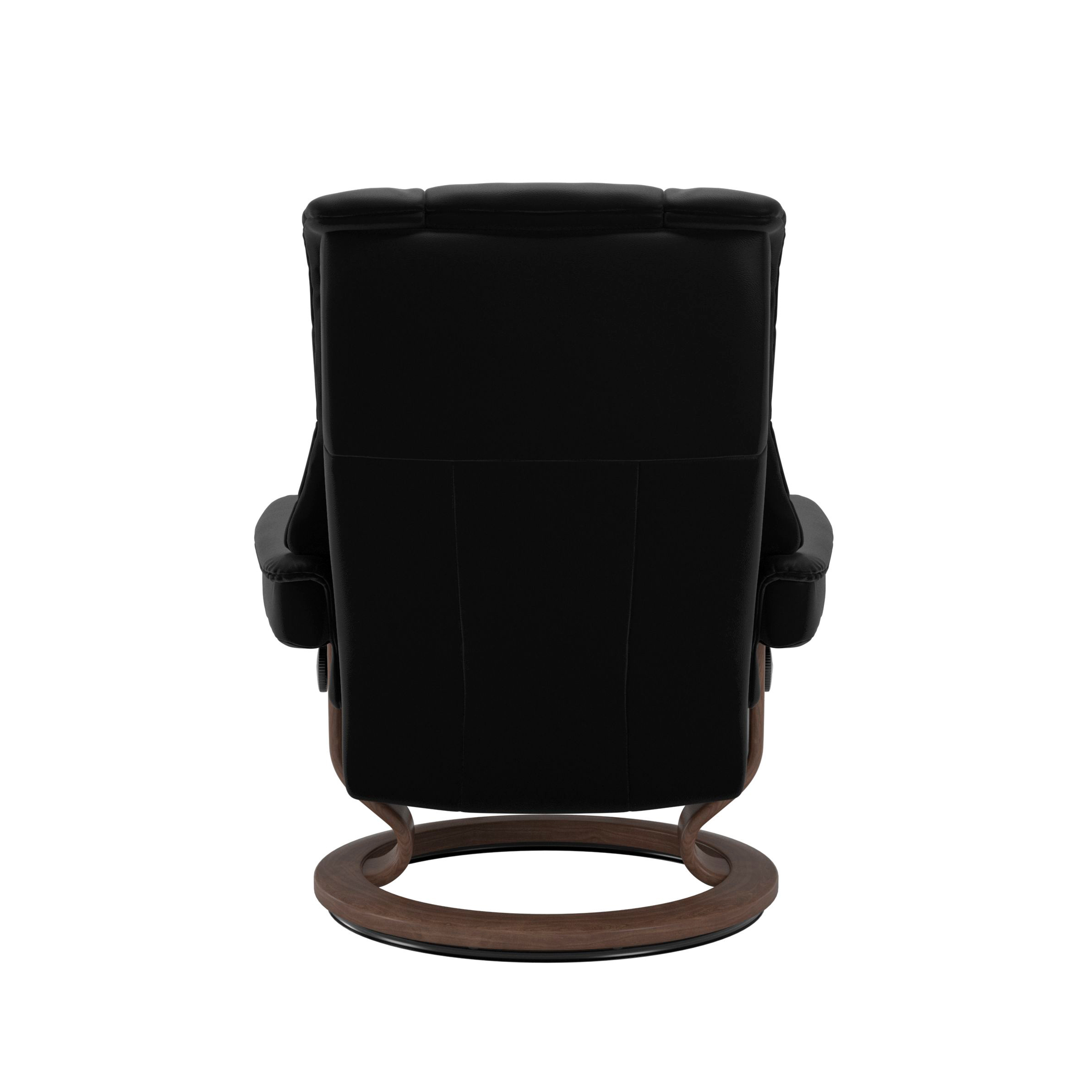 Stressless Mayfair Classic Sessel mit Hocker M Leder Paloma Black Walnuss 