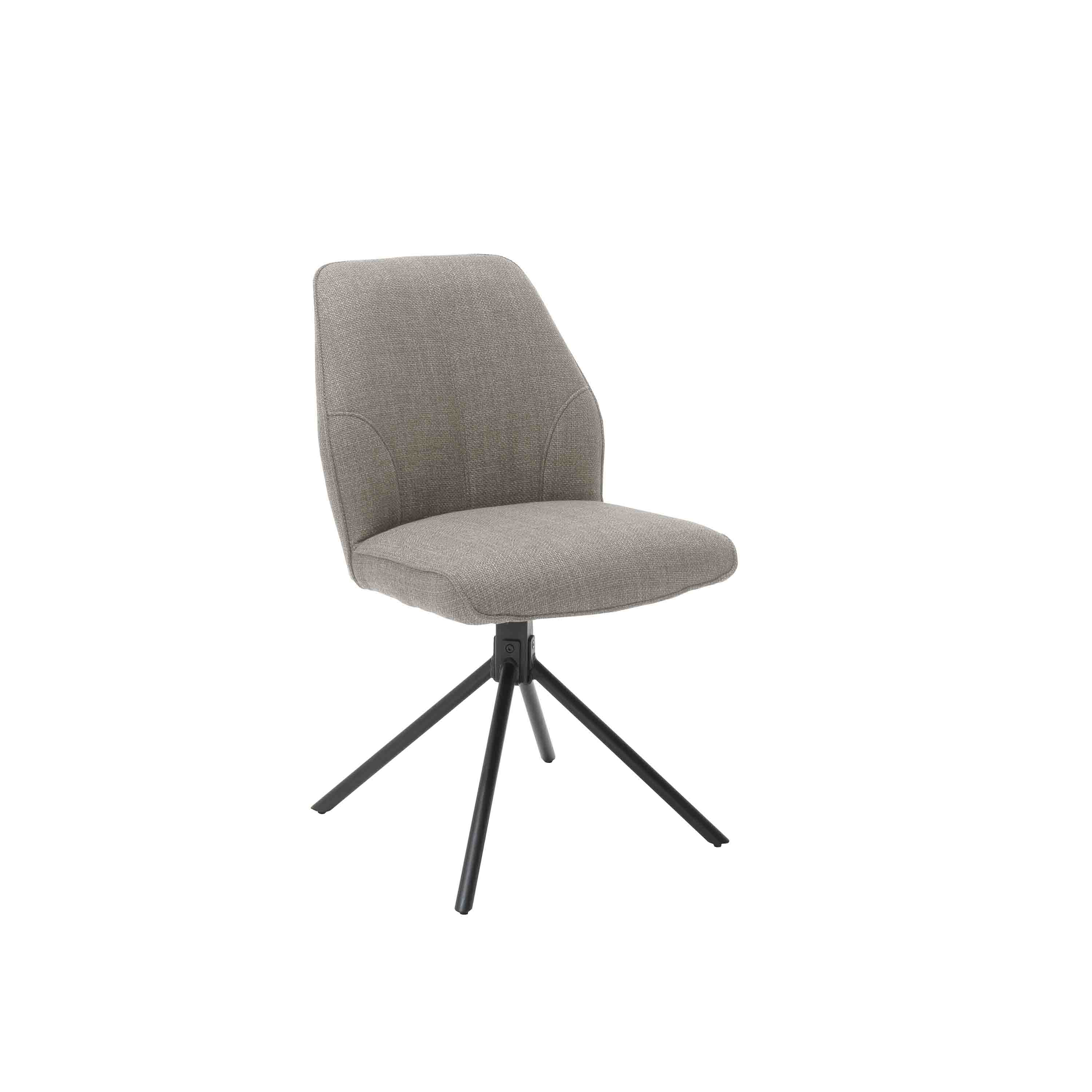 MCA Furniture Drehstuhl Pemba 2er-Set Grau