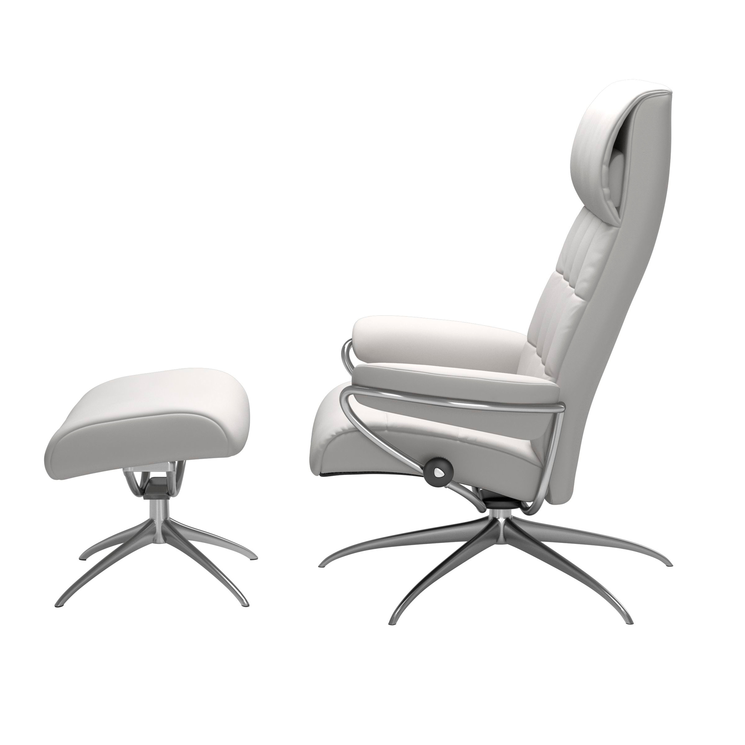 Stressless London High Back M Leder Batick Snow Chrom