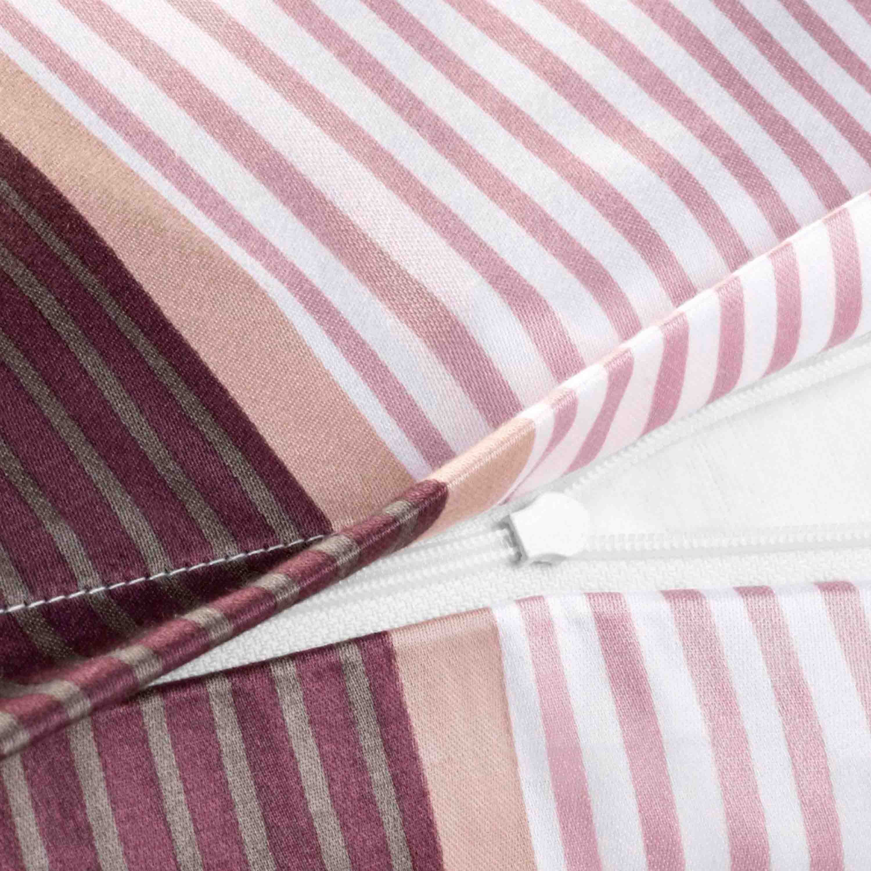 Joop! Bettwäsche Cornflower Stripes 135/200 - 80/80 Deep Wine