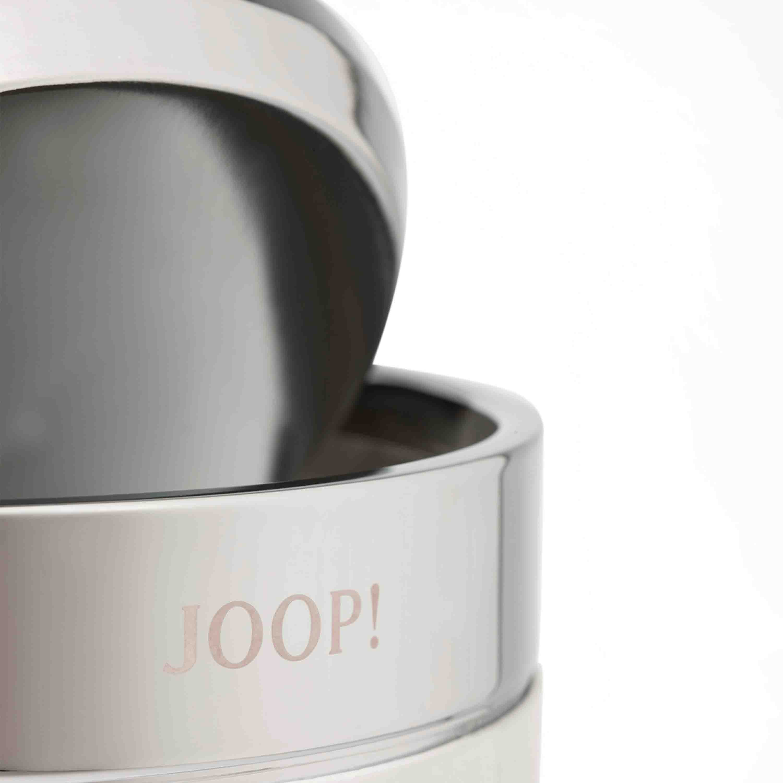 Joop! Badeimer Chromeline mit Schwingdeckel Chrom Weiß