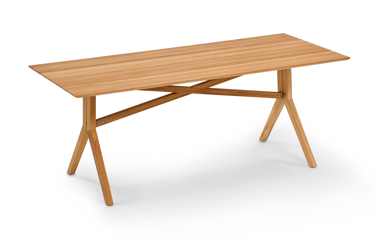 Weishäupl Gartentisch Loft 200x90 cm Teak massiv