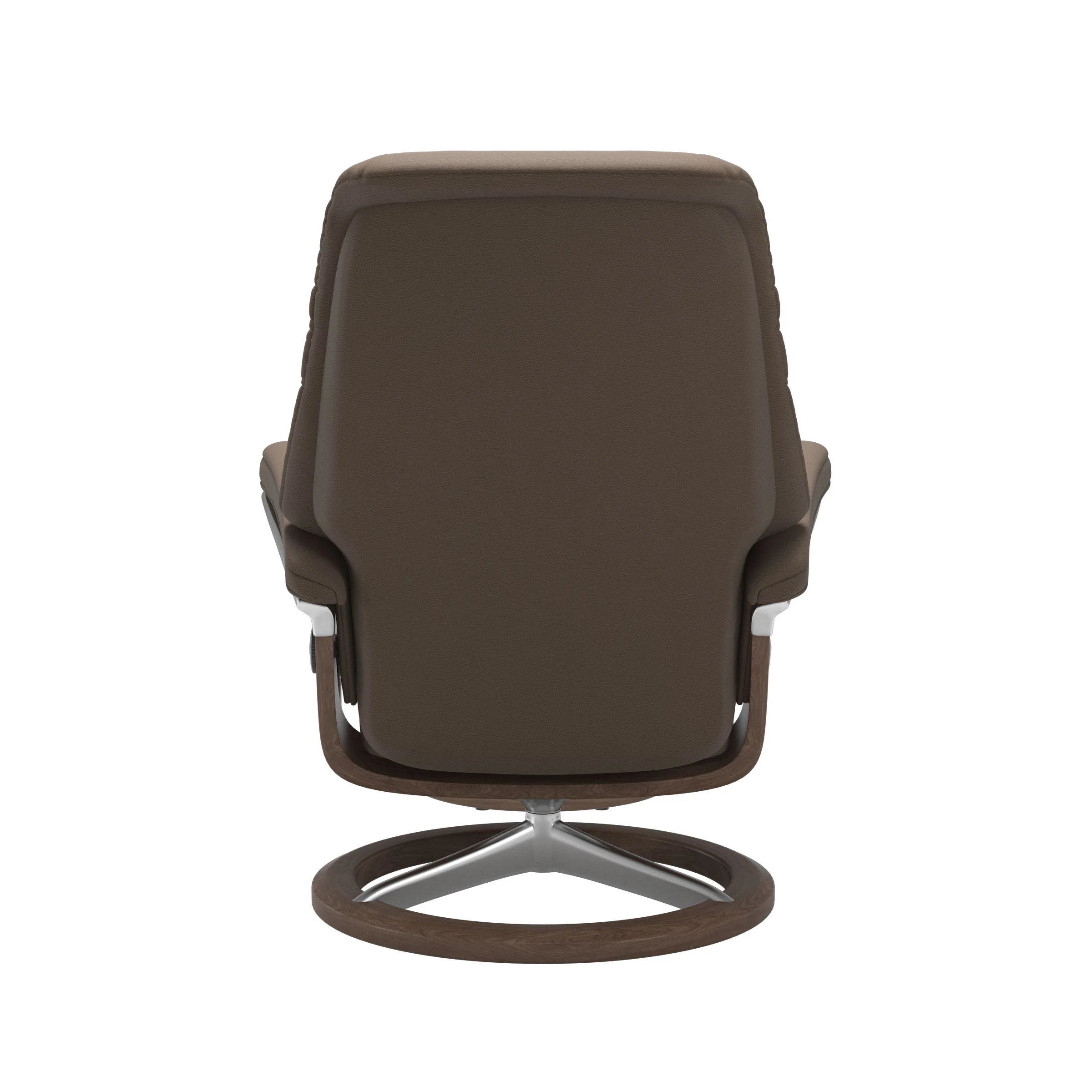 Stressless Sunrise Signature Sessel mit Hocker M Leder Batick Mole Walnuss Chrom