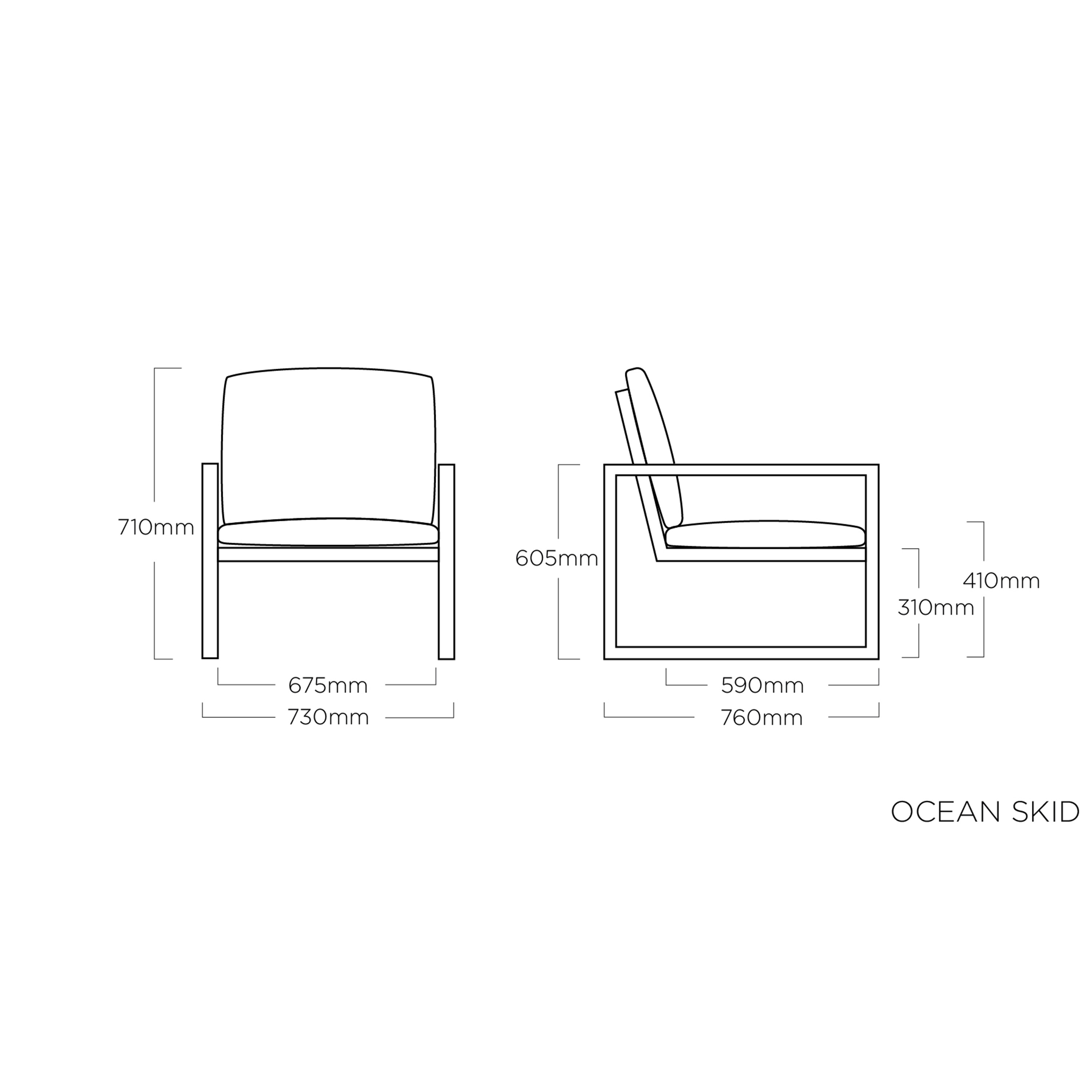 Kettler Gartenstuhl Ocean Skid Armlehne Teak Anthrazit/Hellgrau Meliert Kettler Gartenstuhl Ocean Skid Armlehne Teak Anthrazit/Hellgrau Meliert