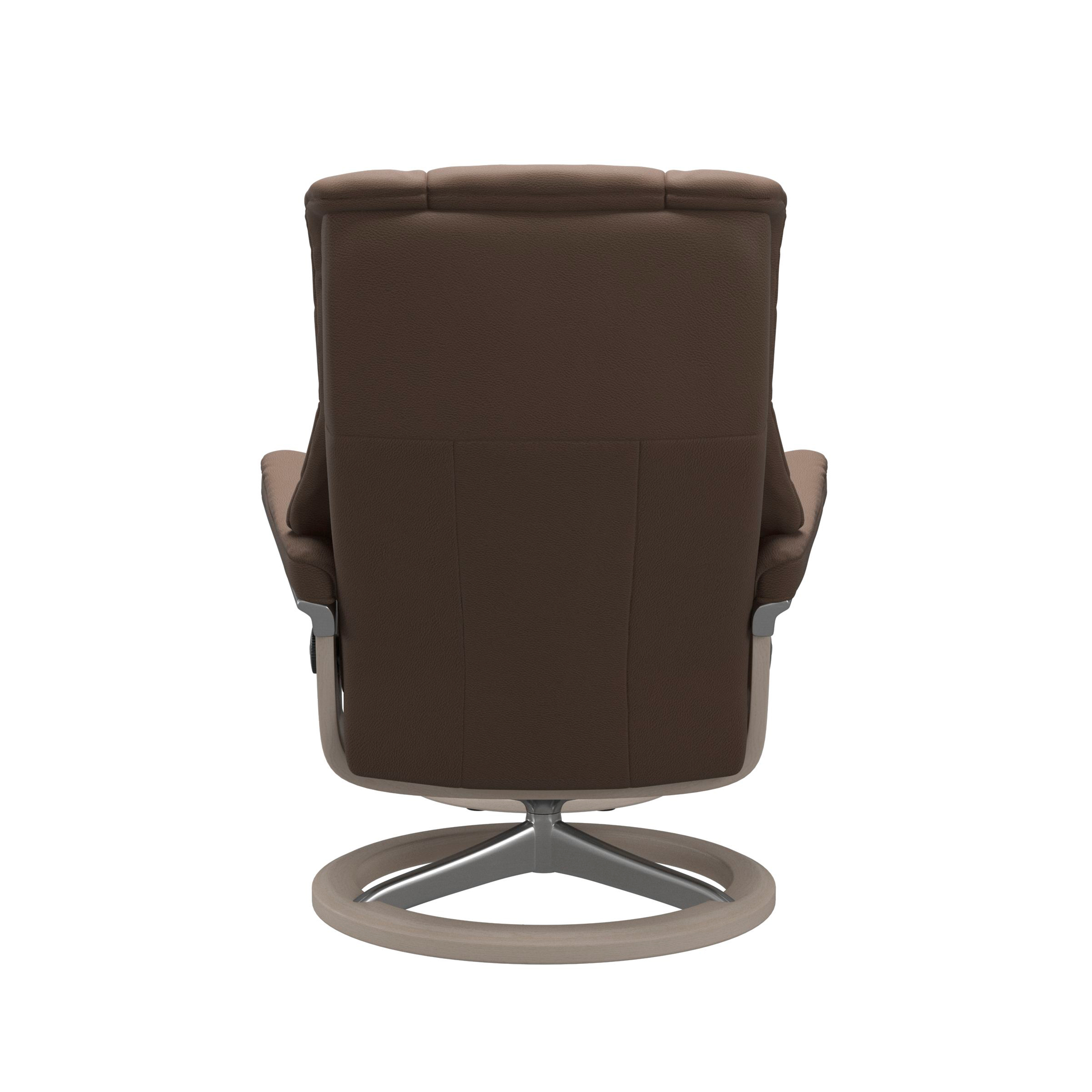 Stressless Mayfair Signature Sessel mit Hocker M Leder Batick Mole Whitewash Chrom