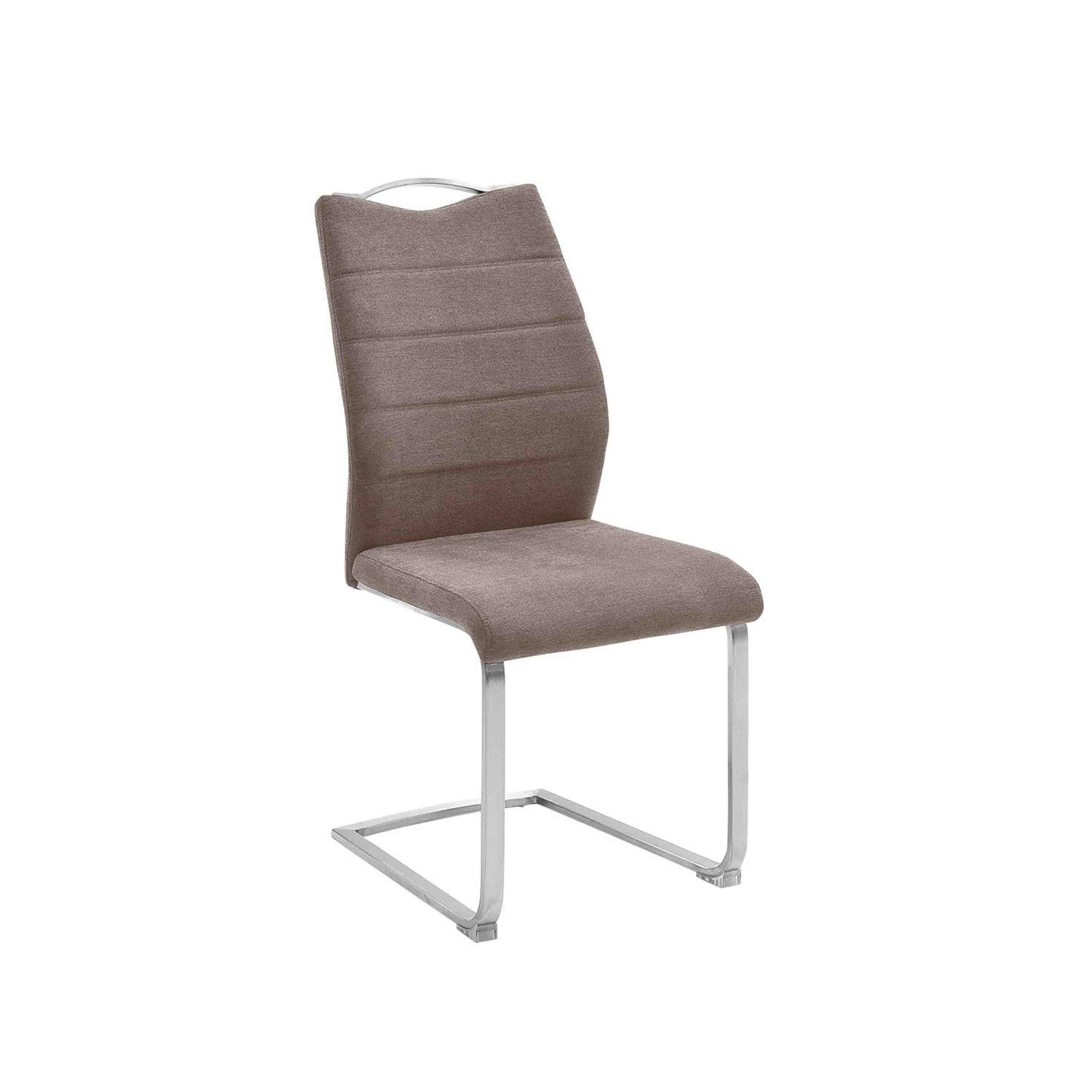 MCA Furniture Schwingstuhl Ferrera 2er-Set mit Griff Cappuccino